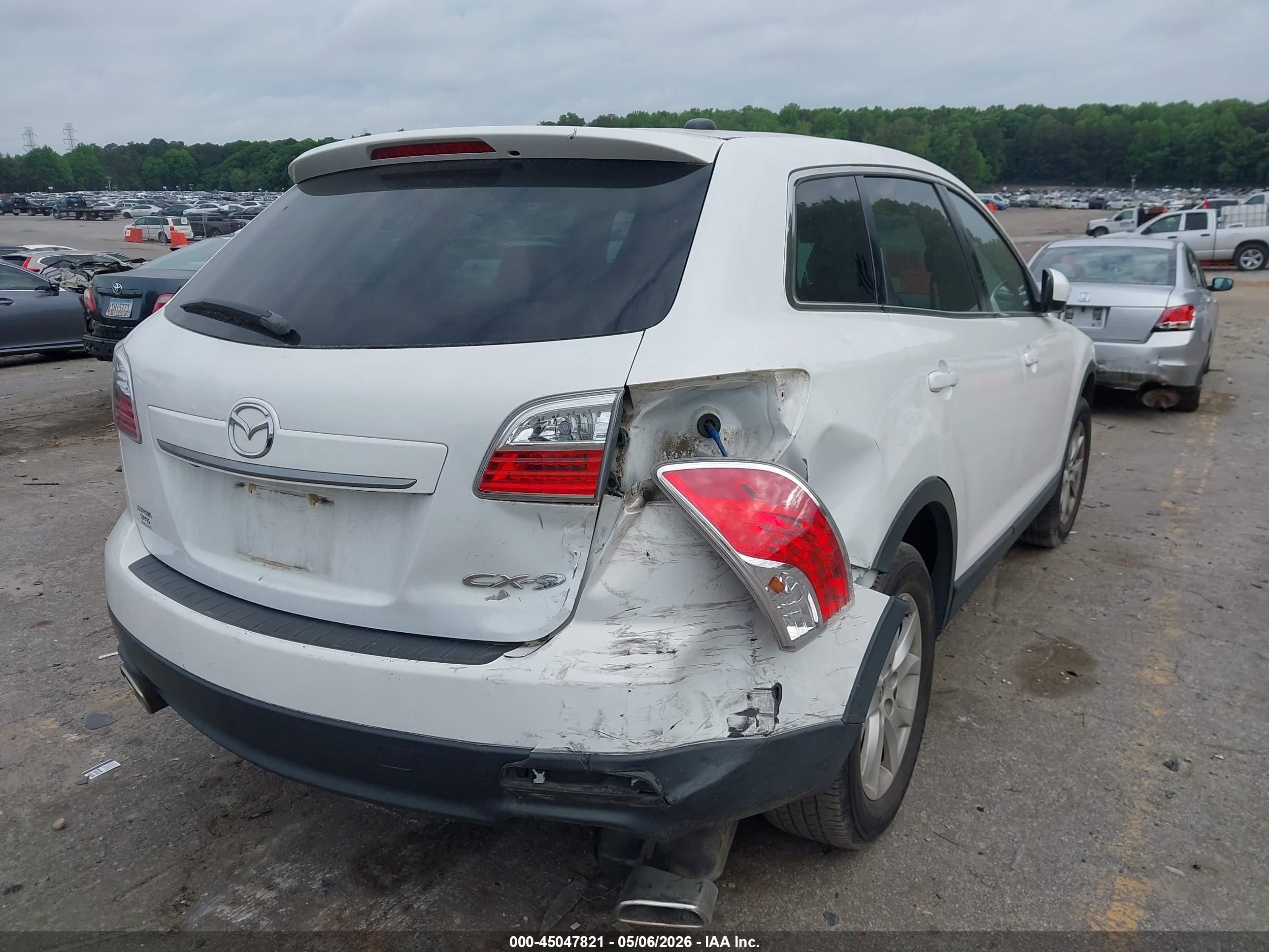 2011 Mazda Cx-9 Touring White vin: JM3TB2CA8B0301889