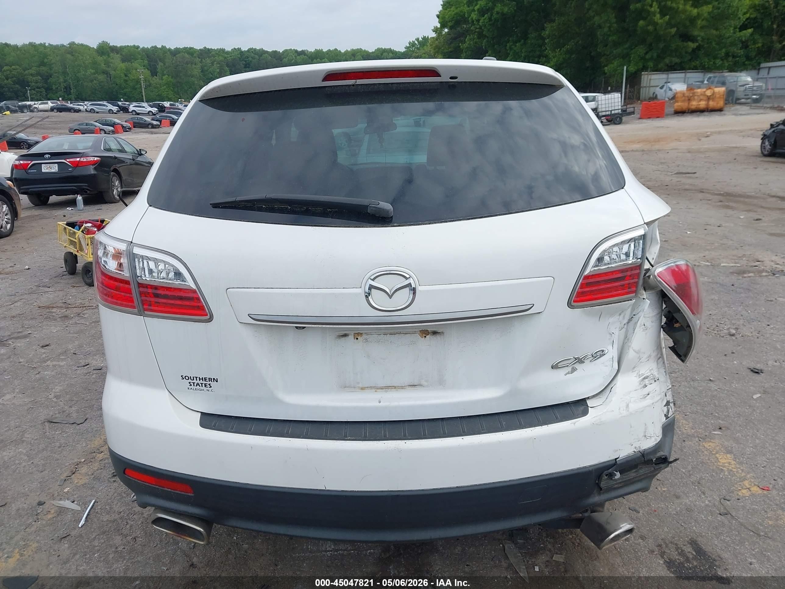 2011 Mazda Cx-9 Touring White vin: JM3TB2CA8B0301889