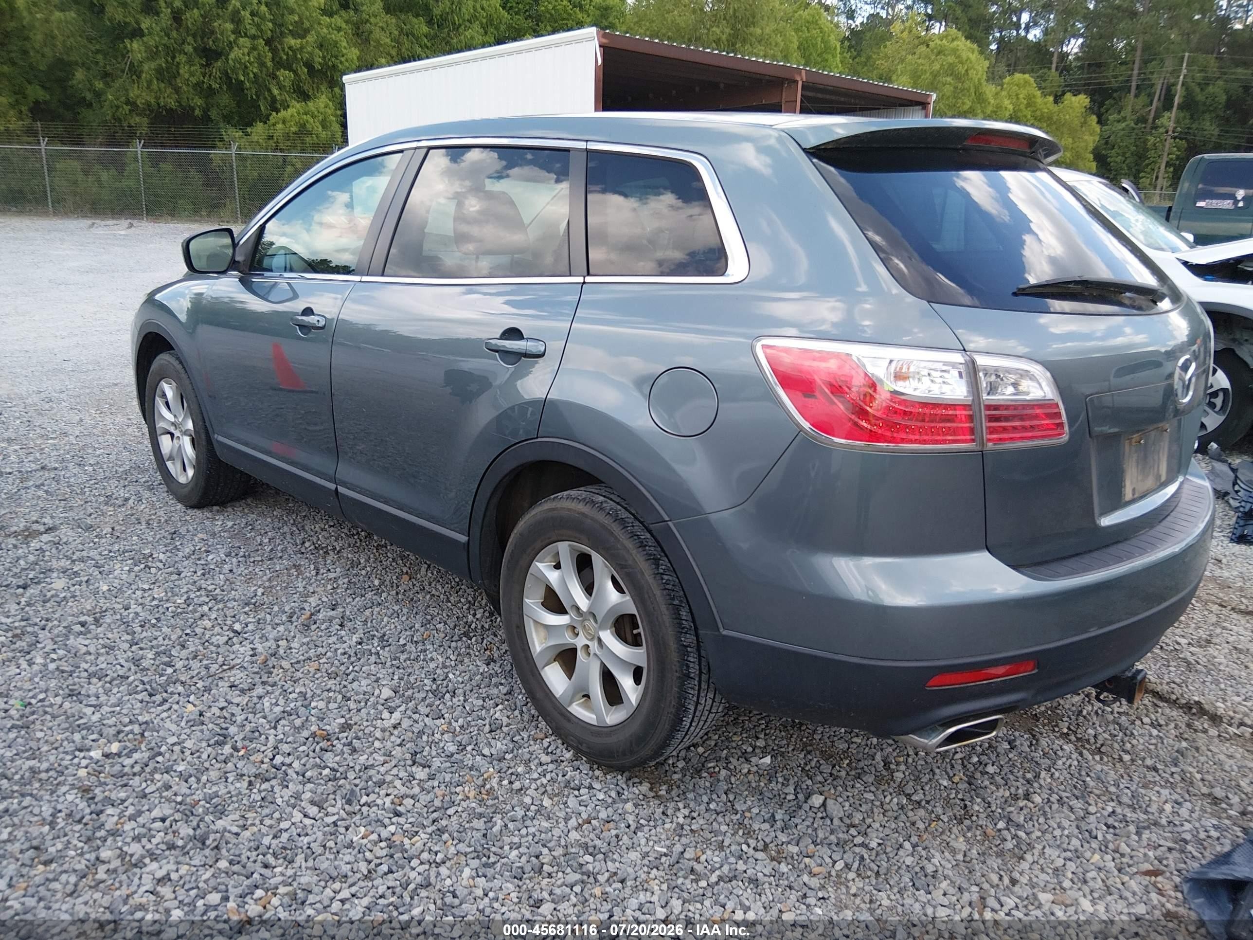 2011 Mazda Cx-9 Touring Blue vin: JM3TB2CA8B0330163