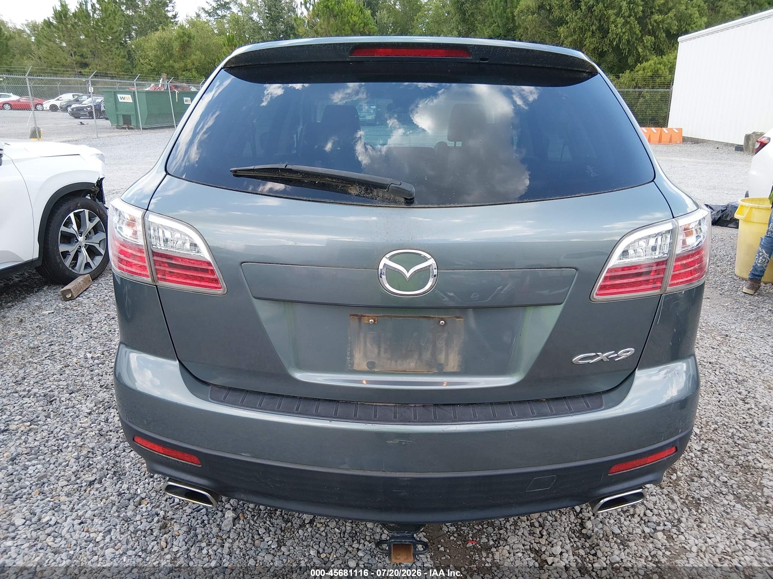 2011 Mazda Cx-9 Touring Blue vin: JM3TB2CA8B0330163