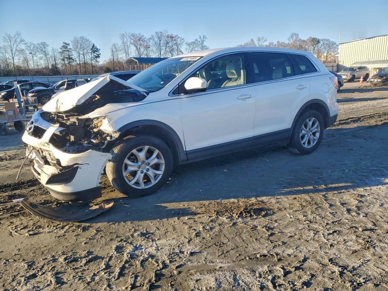 2012 Mazda Cx-9 White vin: JM3TB2CA8C0343951