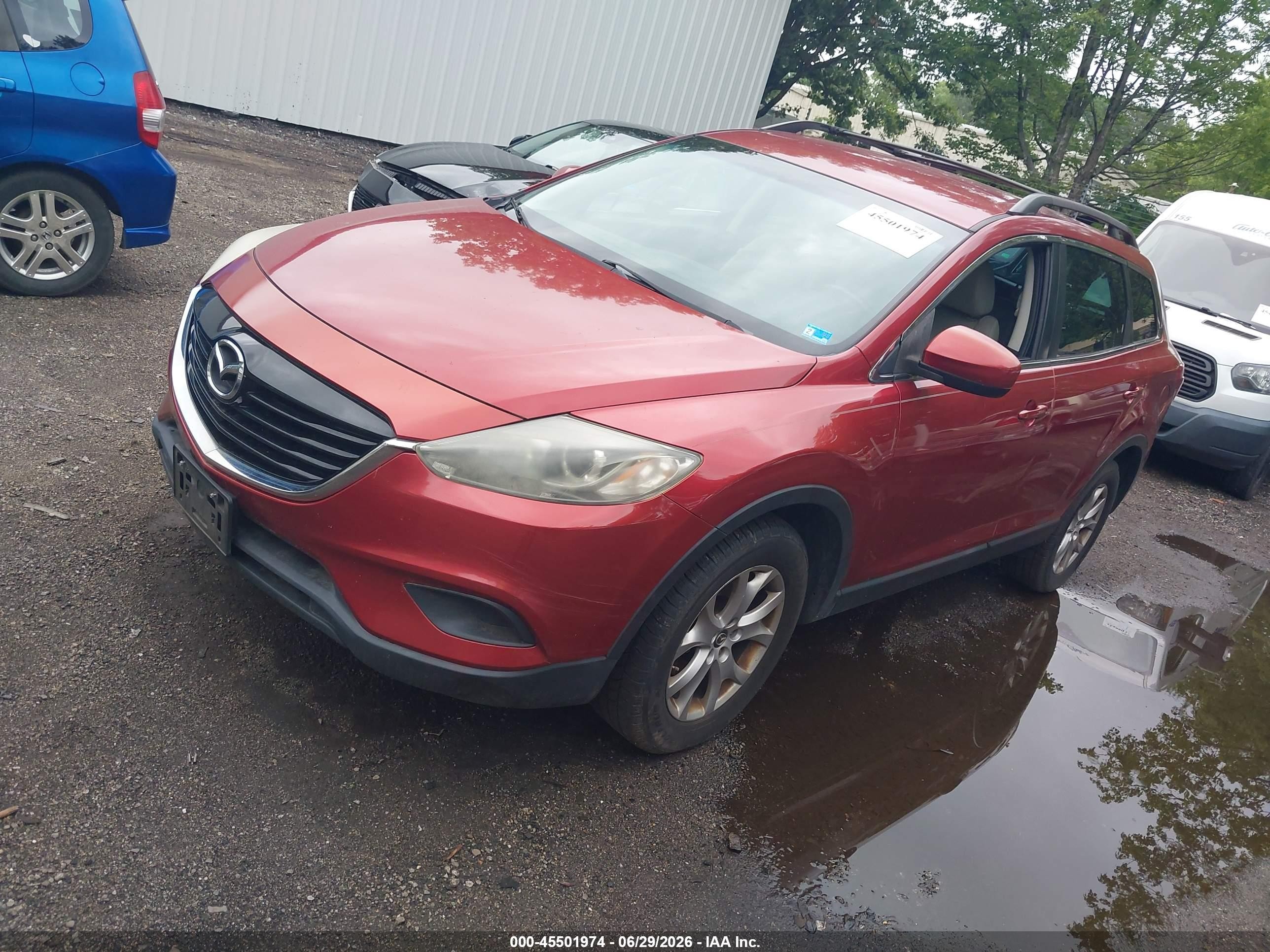 2014 Mazda Cx-9 Touring Maroon vin: JM3TB2CA8E0433944