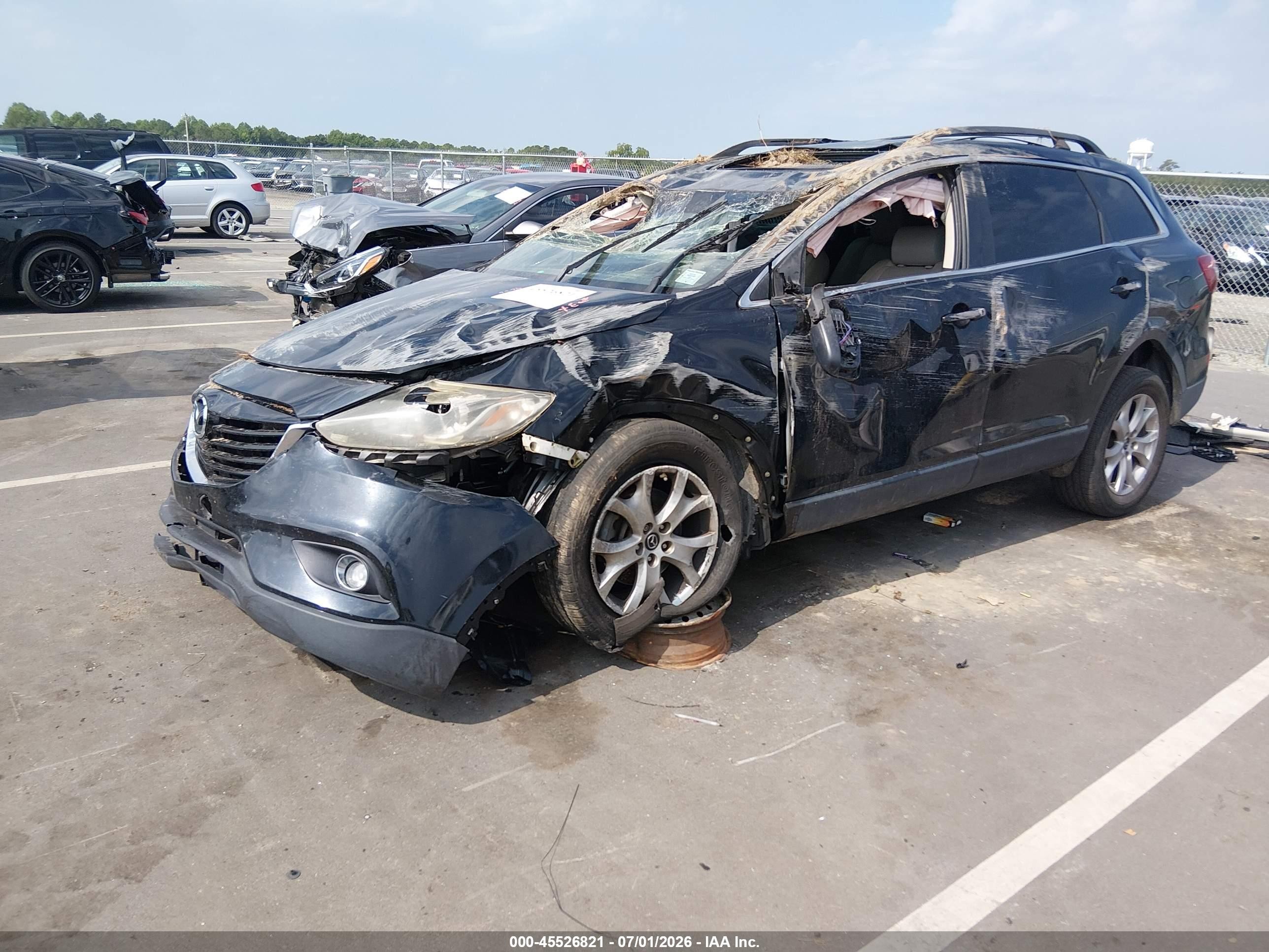 2015 Mazda Cx-9 Touring Черный vin: JM3TB2CA8F0448221