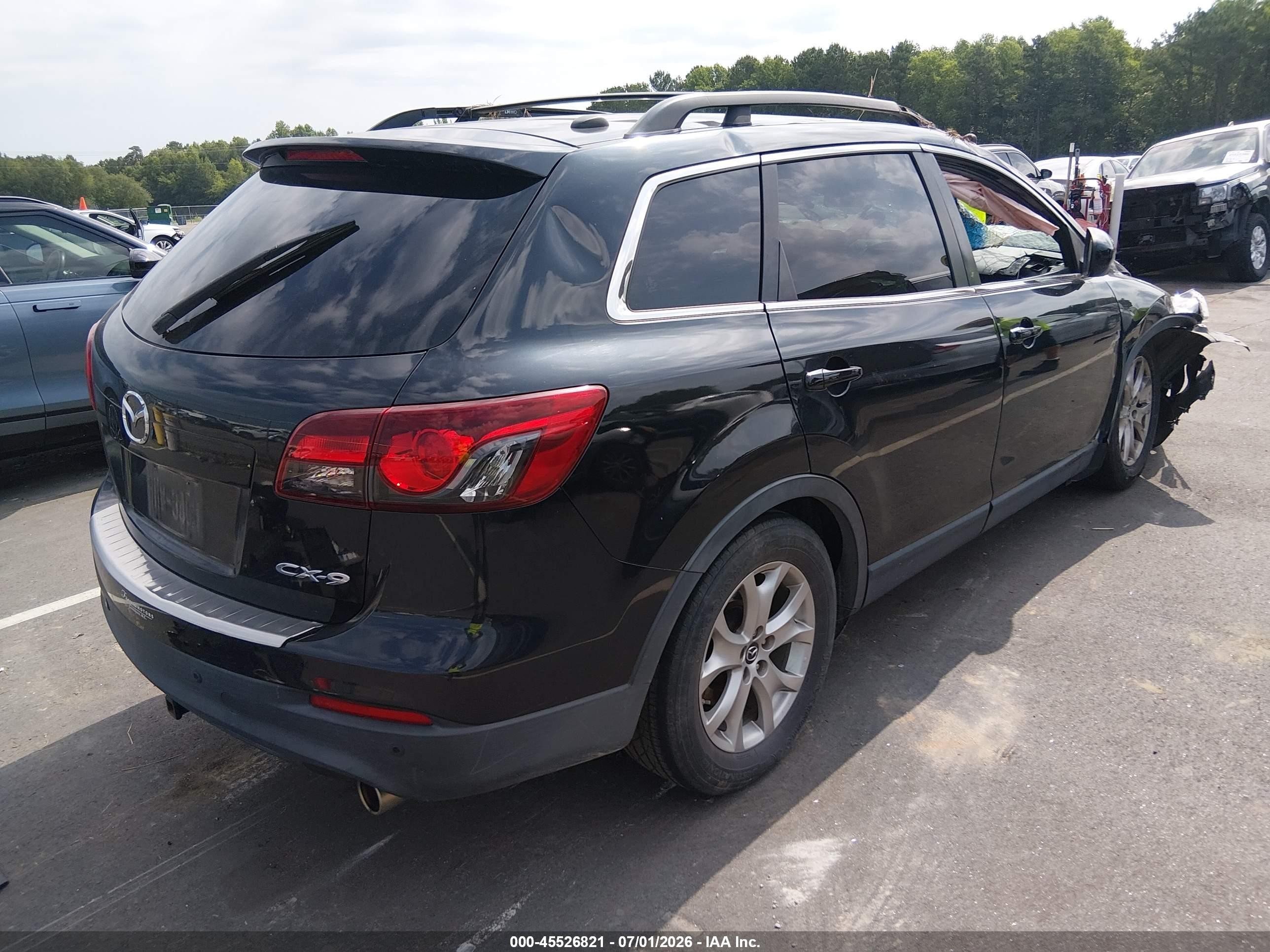 2015 Mazda Cx-9 Touring Черный vin: JM3TB2CA8F0448221