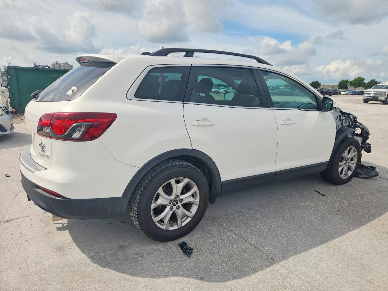 2015 Mazda Cx-9 Touring White vin: JM3TB2CA8F0457663