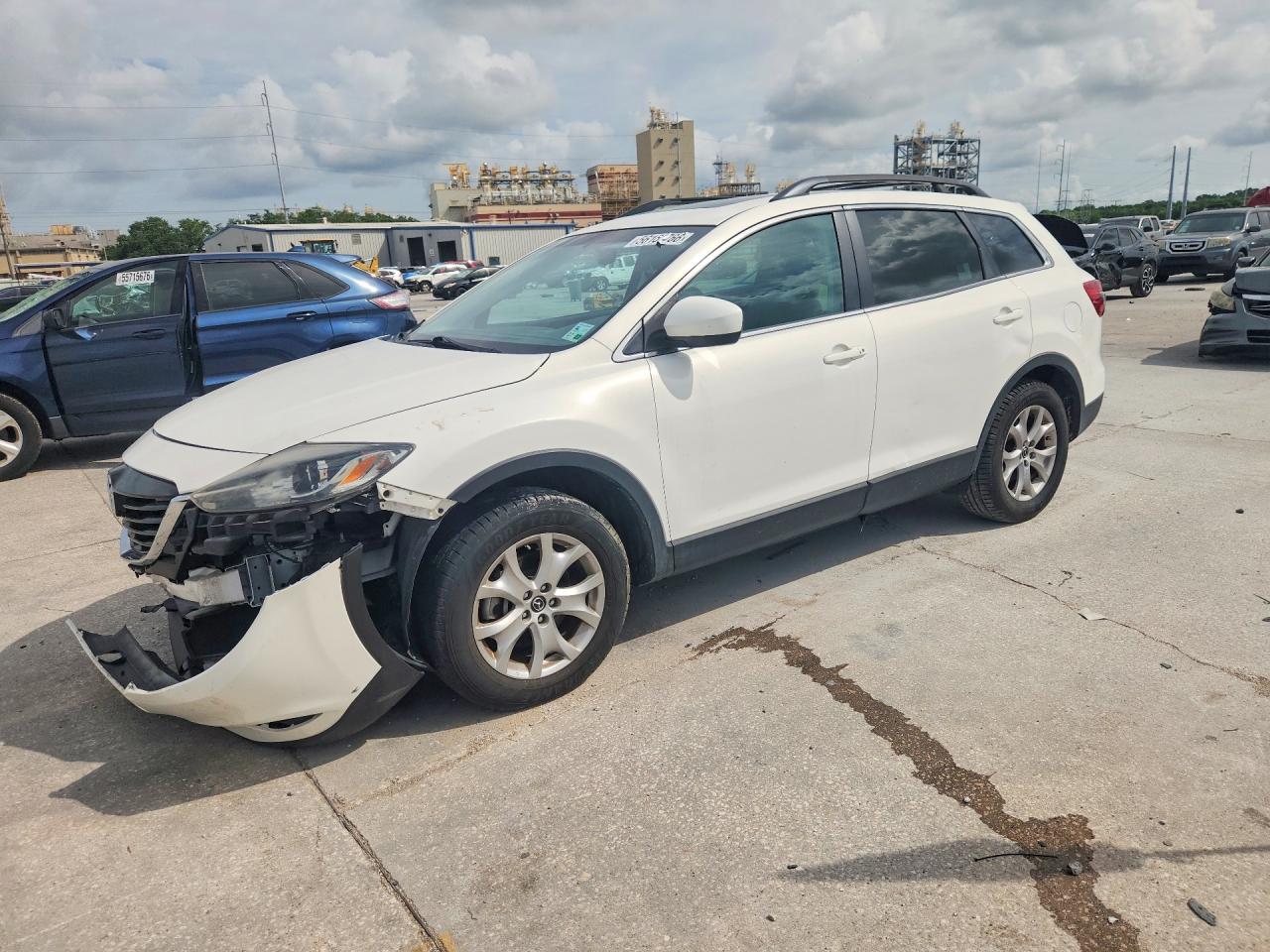 2015 Mazda Cx-9 Touring White vin: JM3TB2CA8F0457663