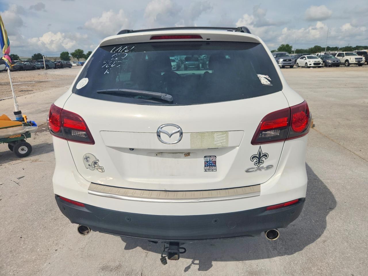 2015 Mazda Cx-9 Touring White vin: JM3TB2CA8F0457663