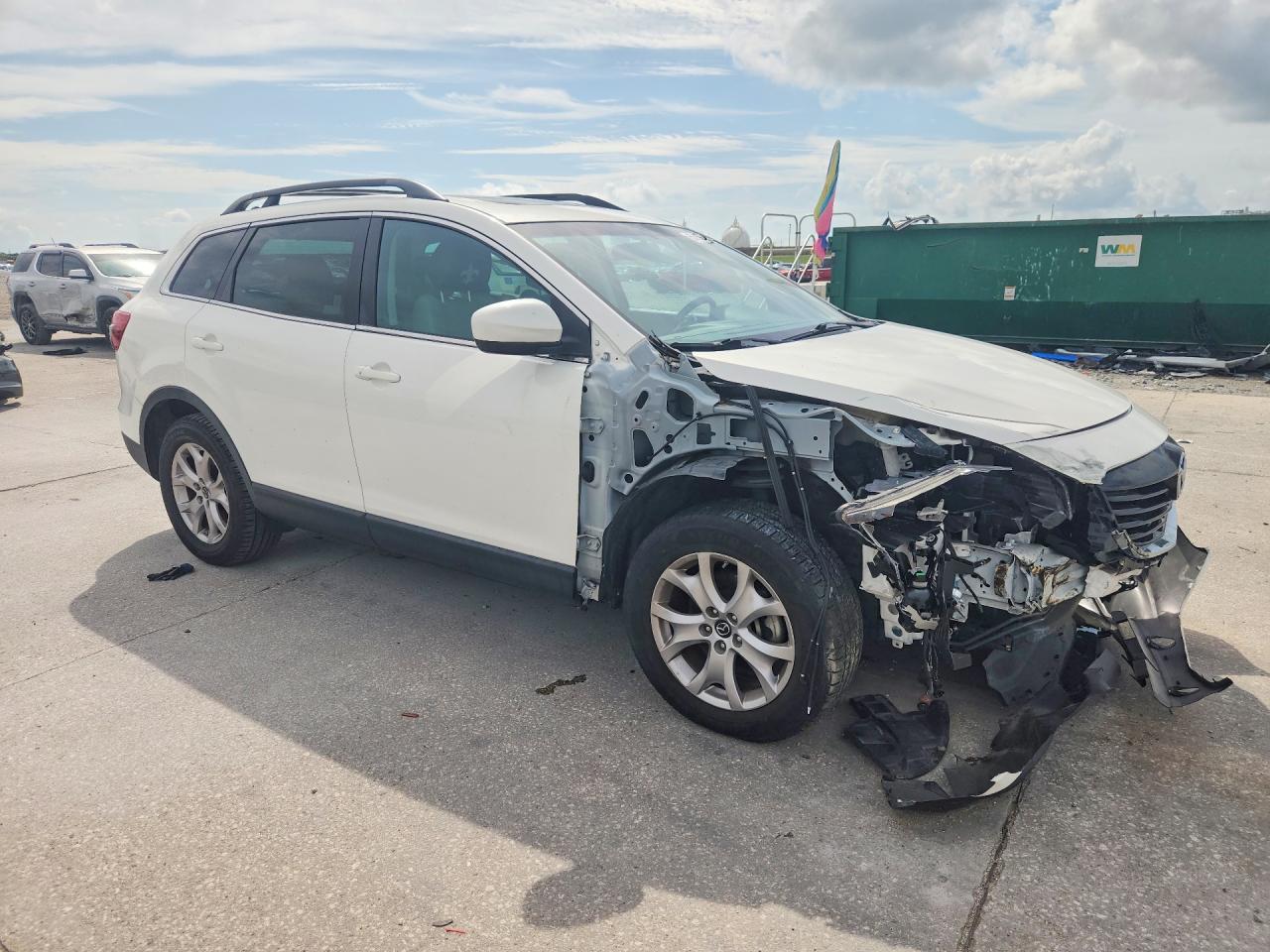 2015 Mazda Cx-9 Touring White vin: JM3TB2CA8F0457663