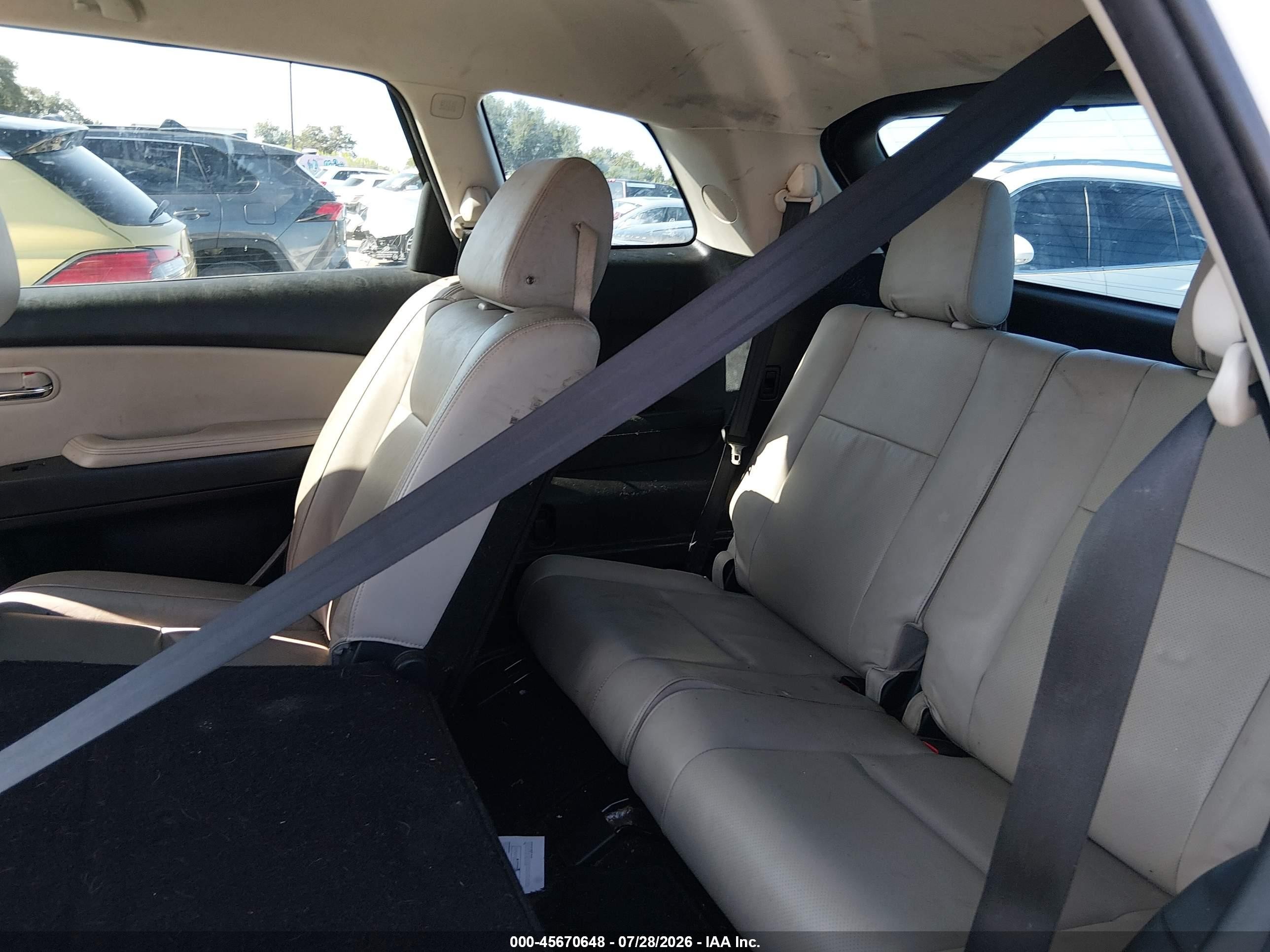 2015 Mazda Cx-9 Touring White vin: JM3TB2CA8F0460868