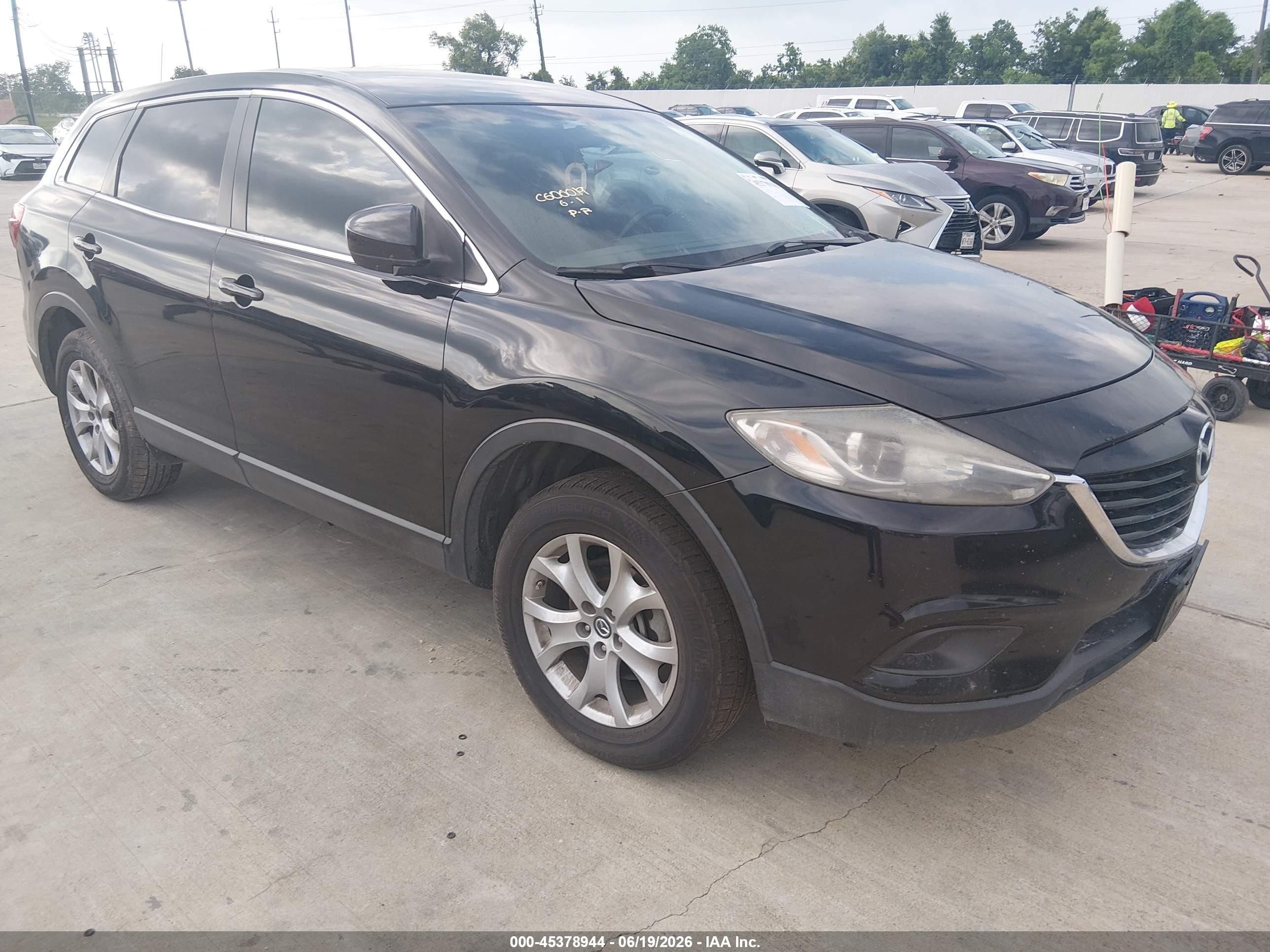 2015 Mazda Cx-9 Touring Black vin: JM3TB2CA8F0469344
