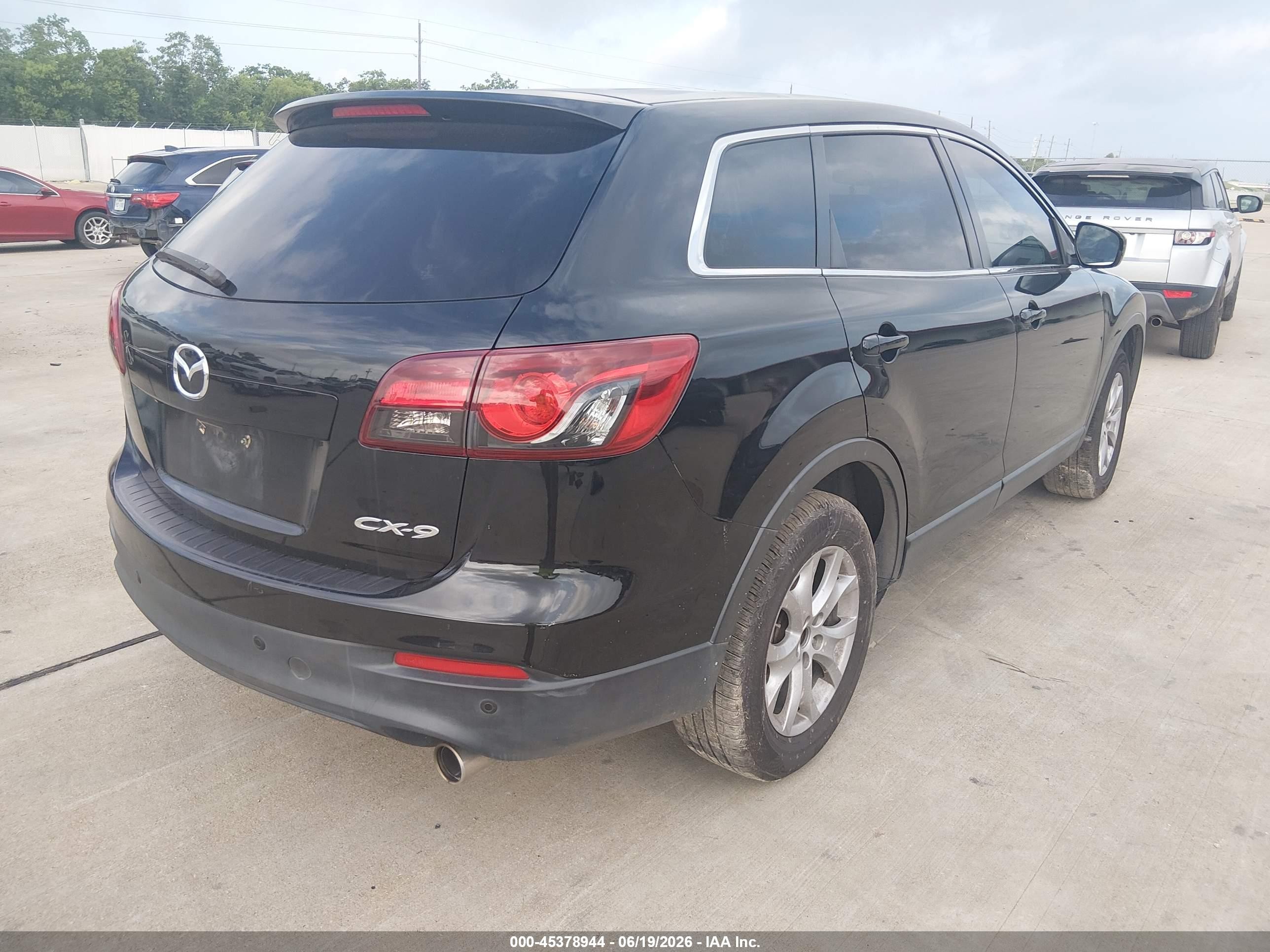 2015 Mazda Cx-9 Touring Black vin: JM3TB2CA8F0469344