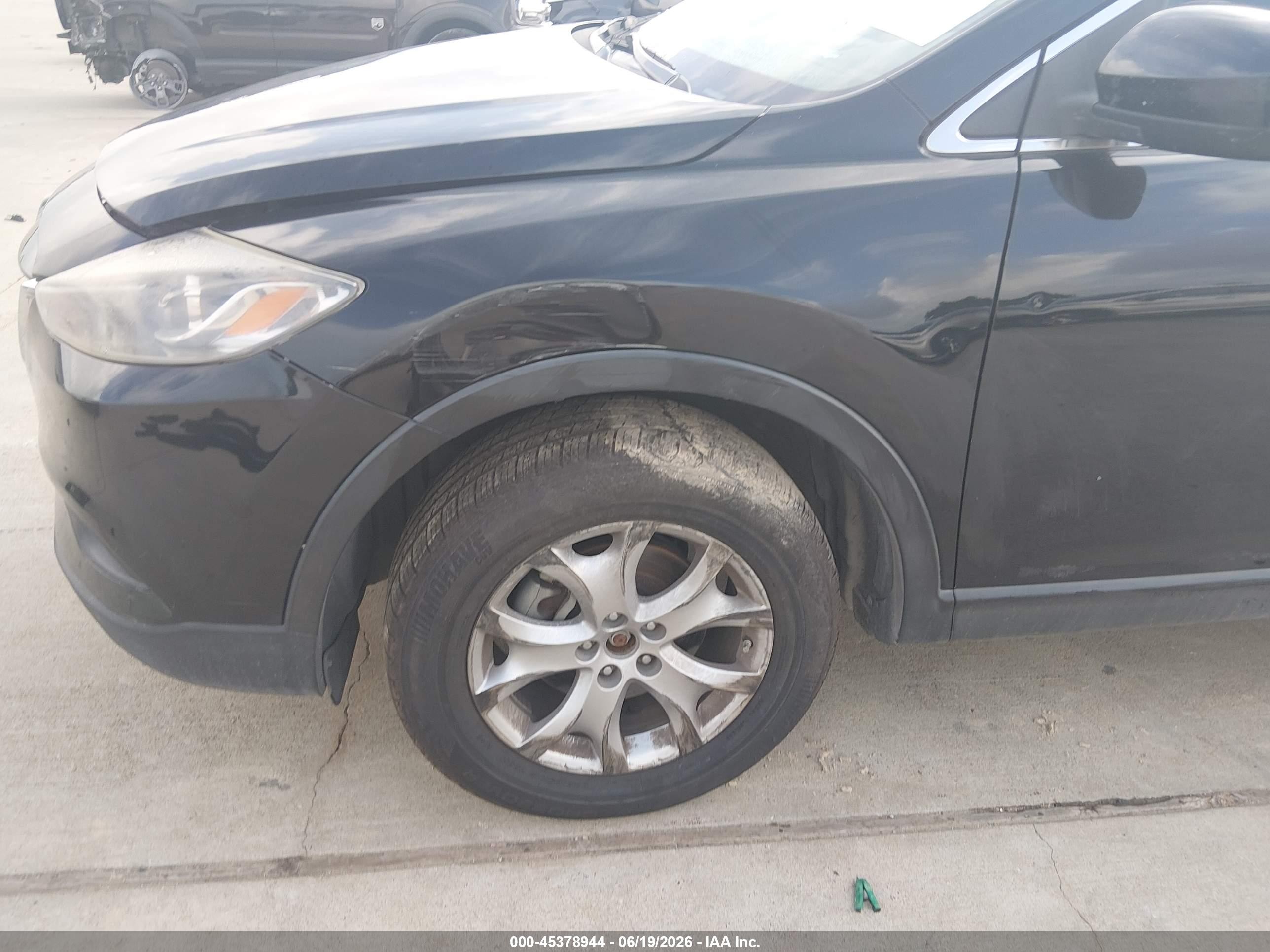 2015 Mazda Cx-9 Touring Black vin: JM3TB2CA8F0469344