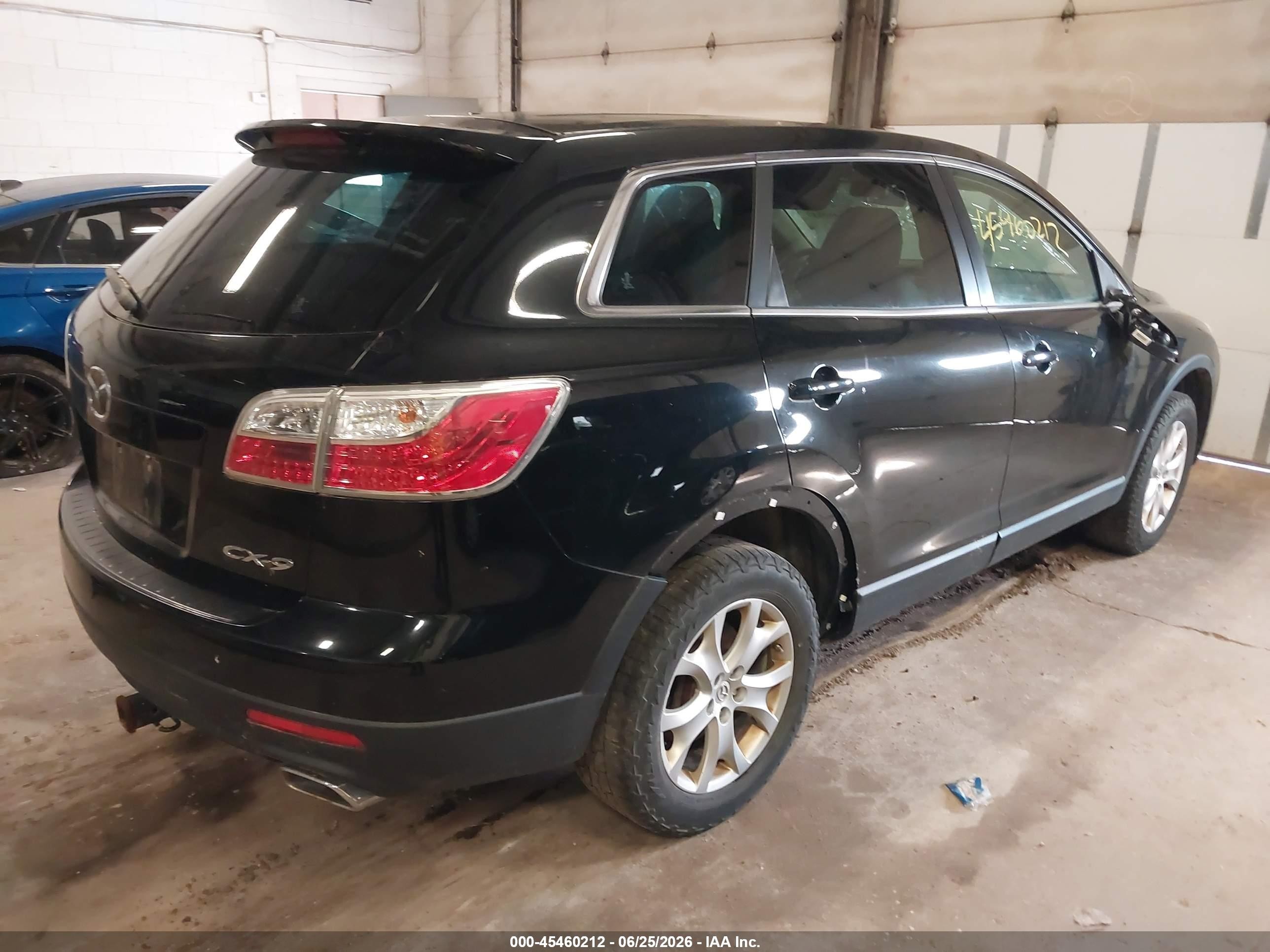 2012 Mazda Cx-9 Touring Black vin: JM3TB2CA9C0341562
