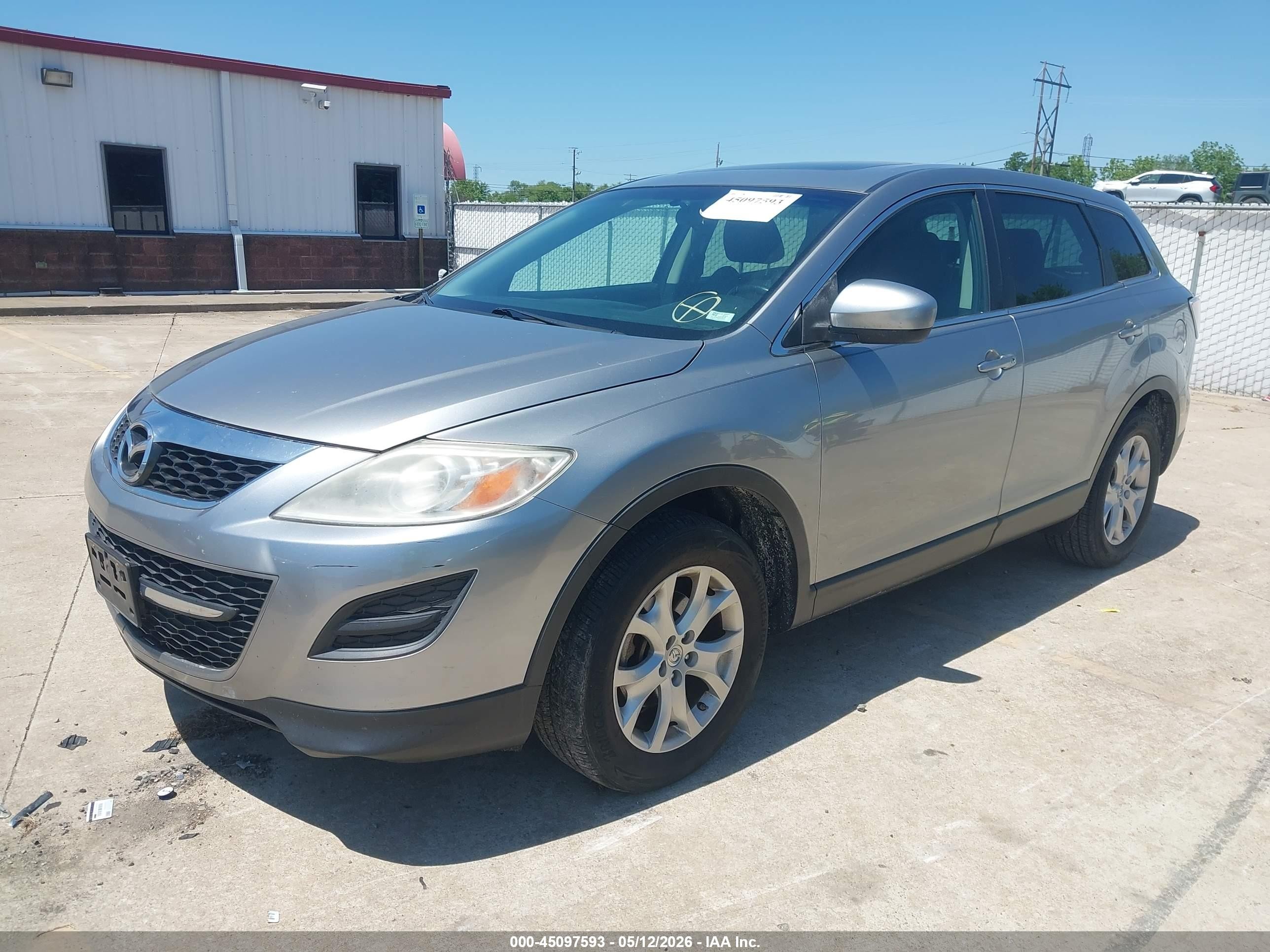 2012 Mazda Cx-9 Touring Silver vin: JM3TB2CA9C0353310