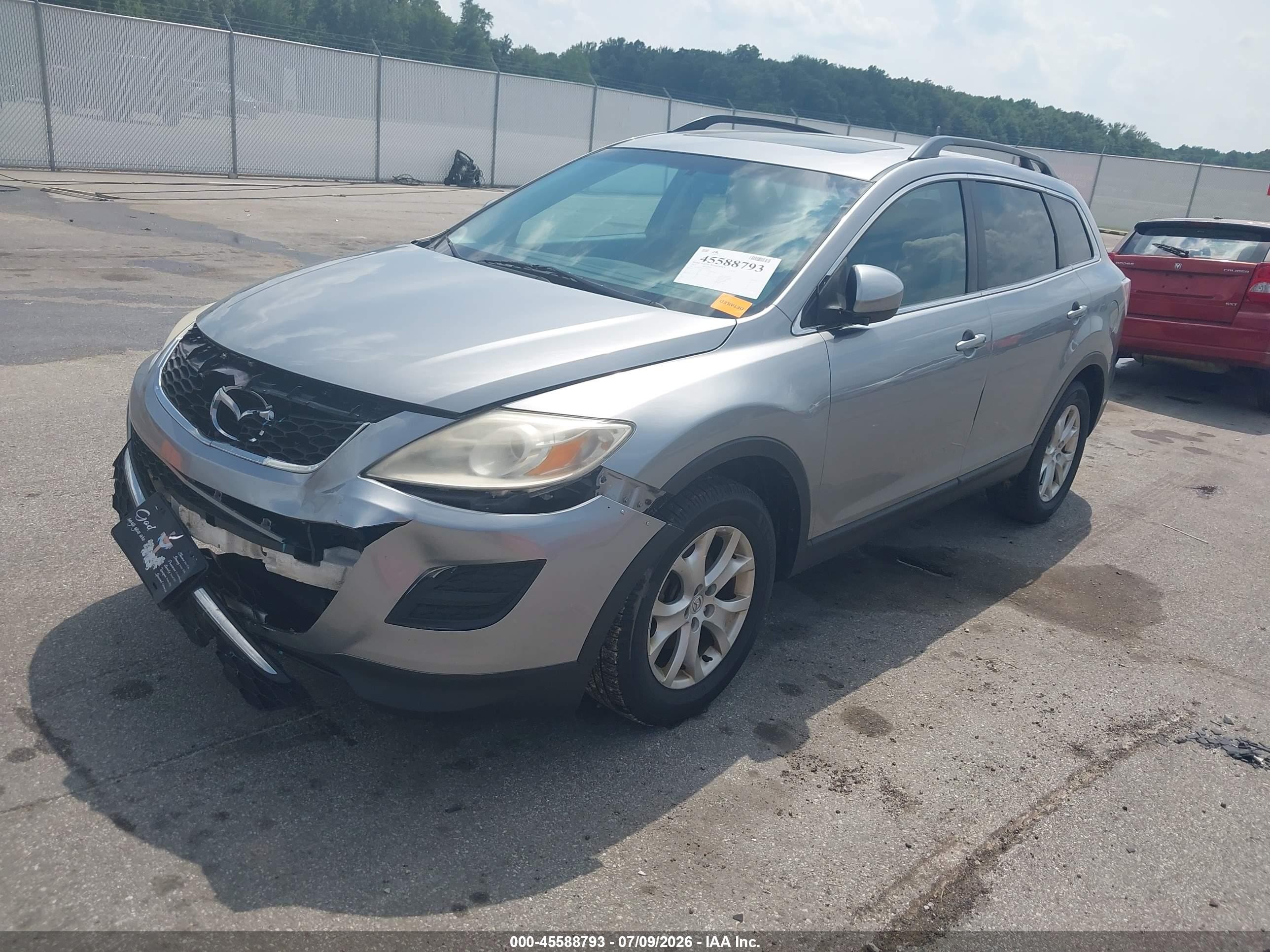 2012 Mazda Cx-9 Touring Gray vin: JM3TB2CA9C0367952