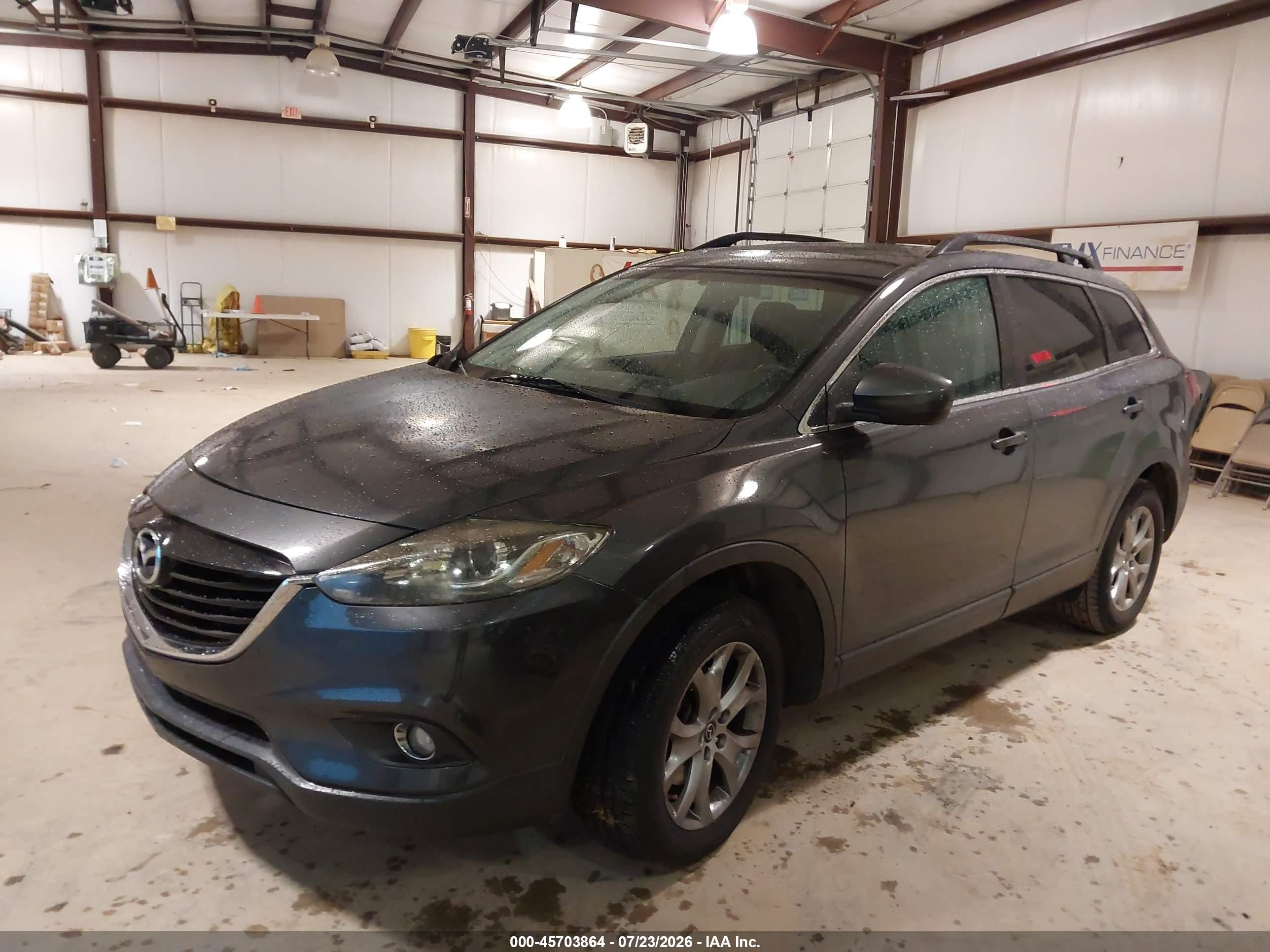 2014 Mazda Cx-9 Touring Gray vin: JM3TB2CA9E0436707