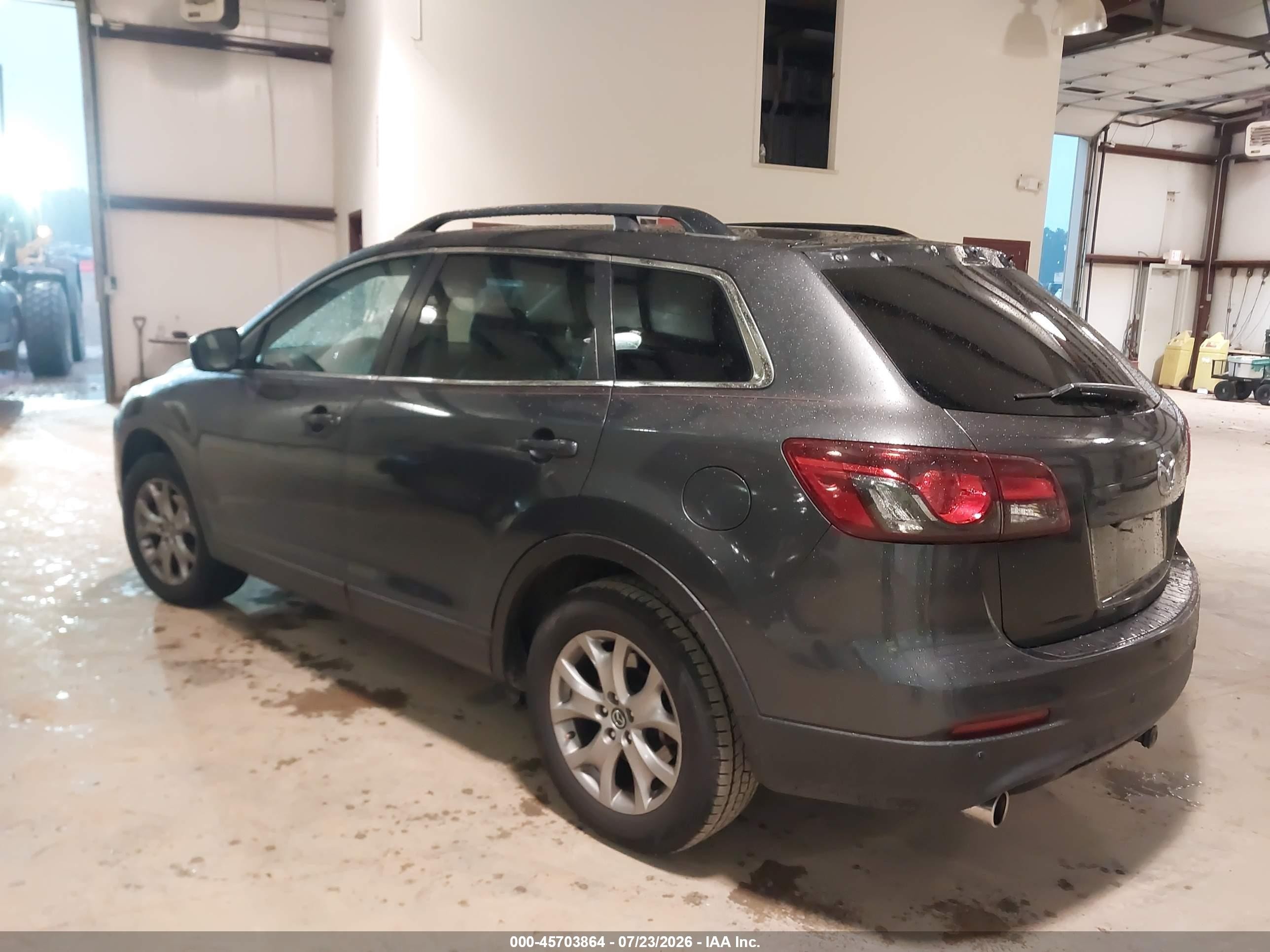 2014 Mazda Cx-9 Touring Gray vin: JM3TB2CA9E0436707