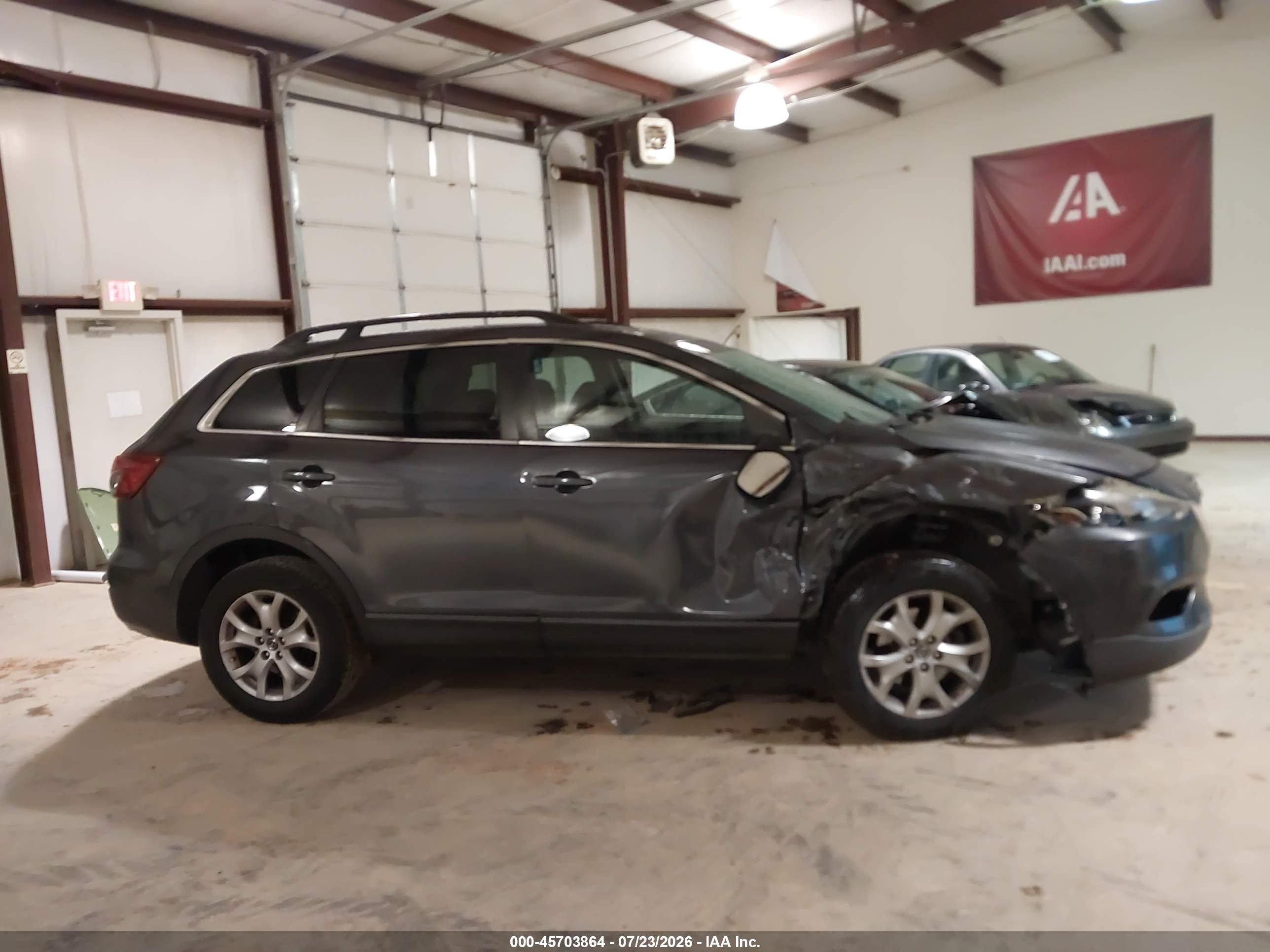 2014 Mazda Cx-9 Touring Gray vin: JM3TB2CA9E0436707