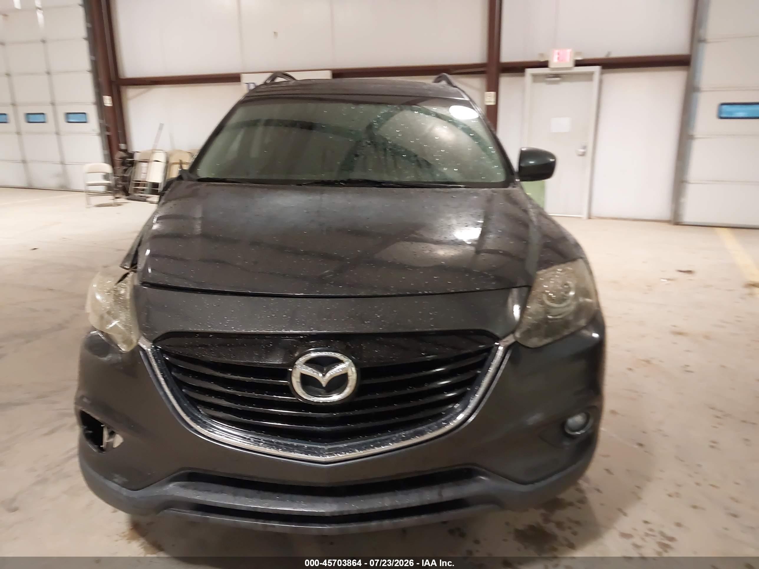 2014 Mazda Cx-9 Touring Gray vin: JM3TB2CA9E0436707