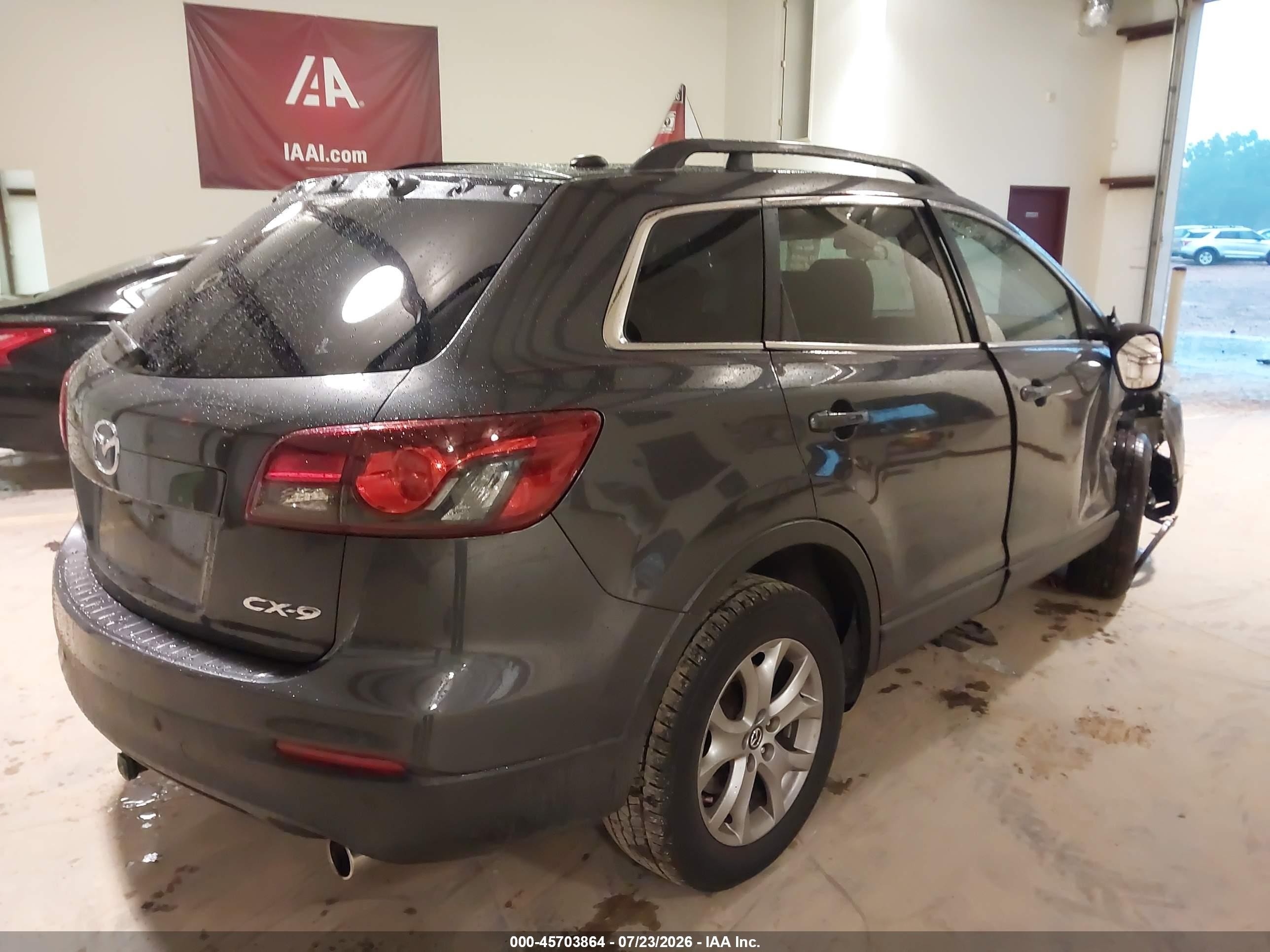 2014 Mazda Cx-9 Touring Gray vin: JM3TB2CA9E0436707
