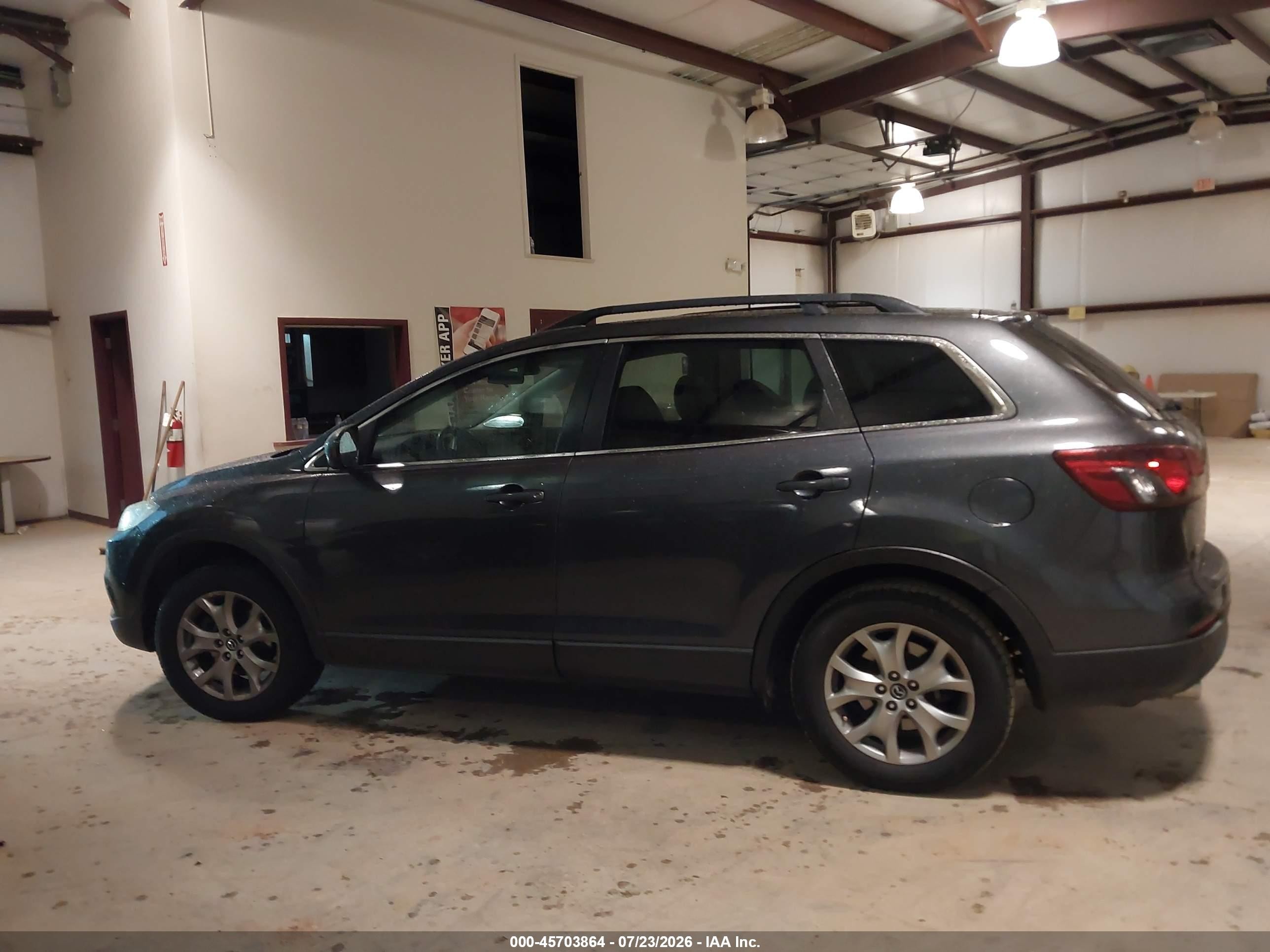 2014 Mazda Cx-9 Touring Gray vin: JM3TB2CA9E0436707