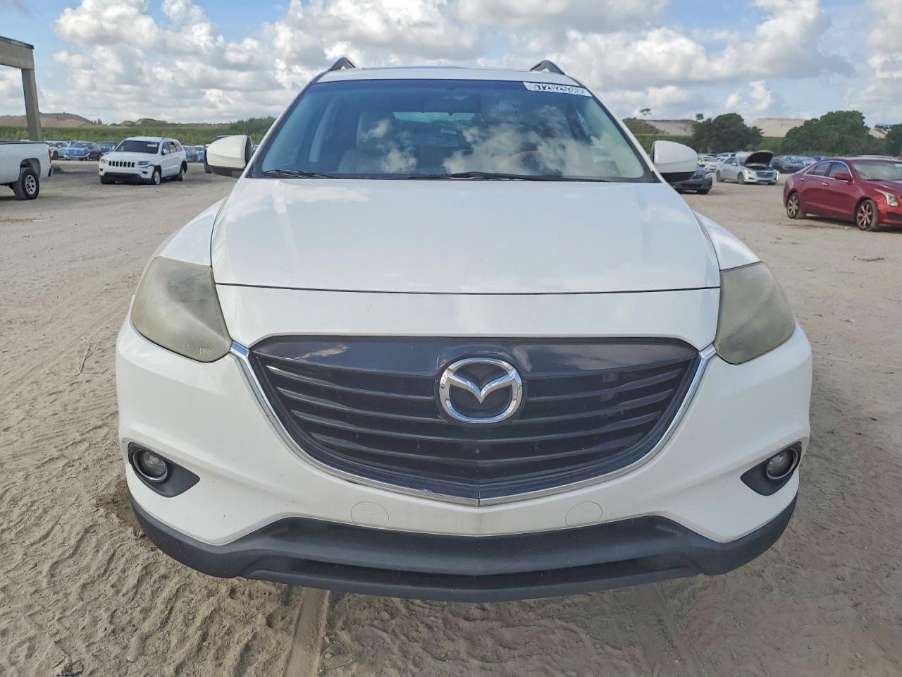 2015 Mazda Cx-9 Touring White vin: JM3TB2CA9F0455081
