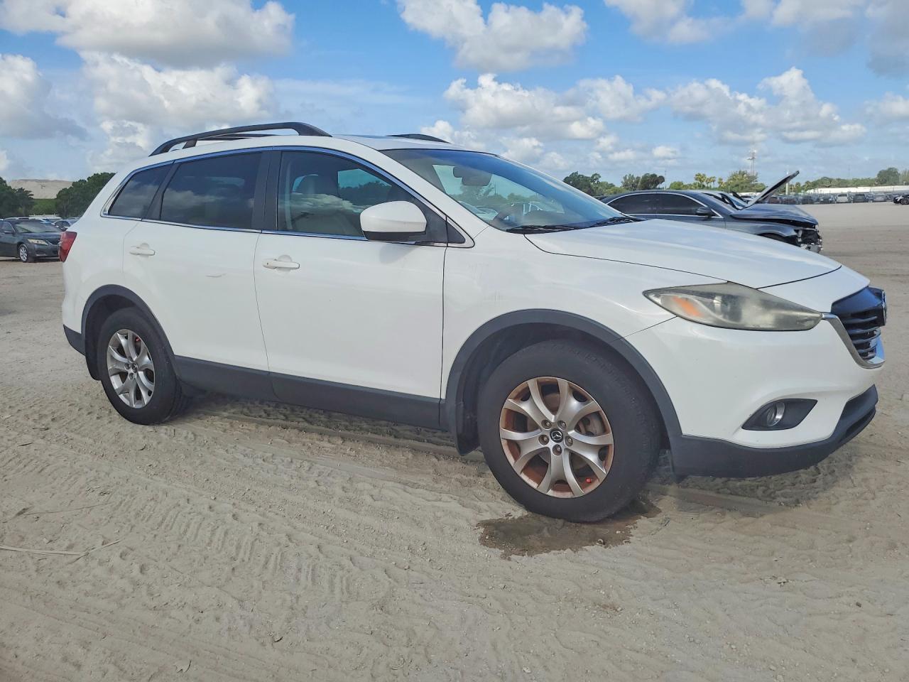 2015 Mazda Cx-9 Touring White vin: JM3TB2CA9F0455081