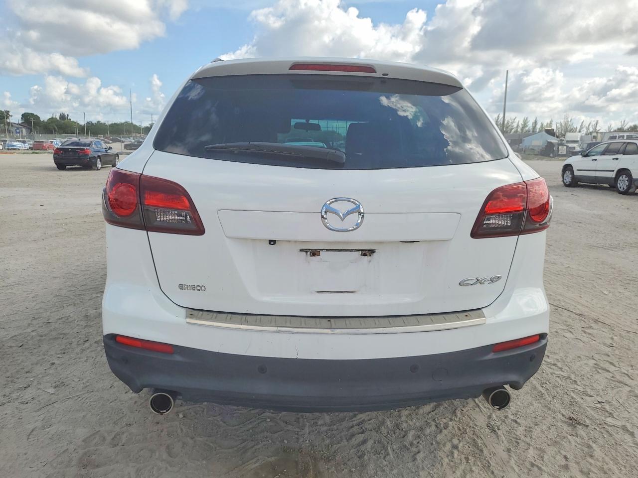 2015 Mazda Cx-9 Touring White vin: JM3TB2CA9F0455081