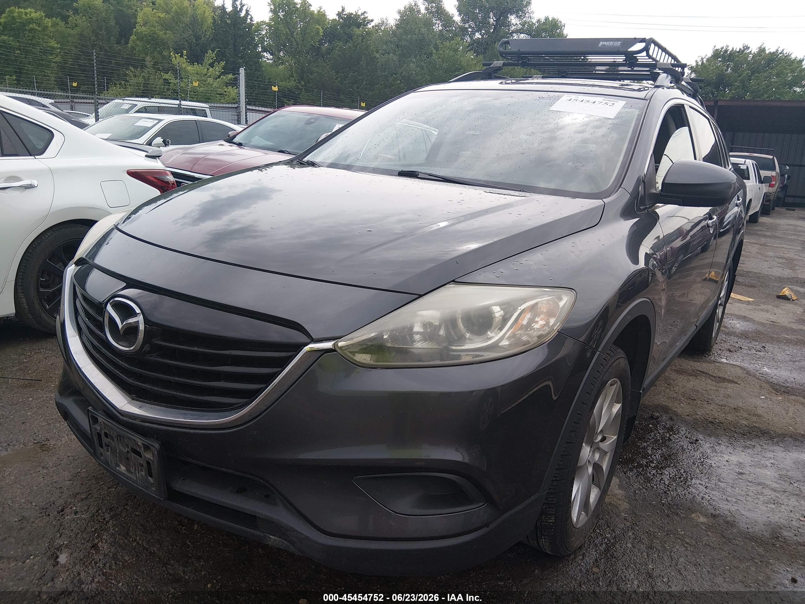 2015 Mazda Cx-9 Touring Gray vin: JM3TB2CA9F0455646
