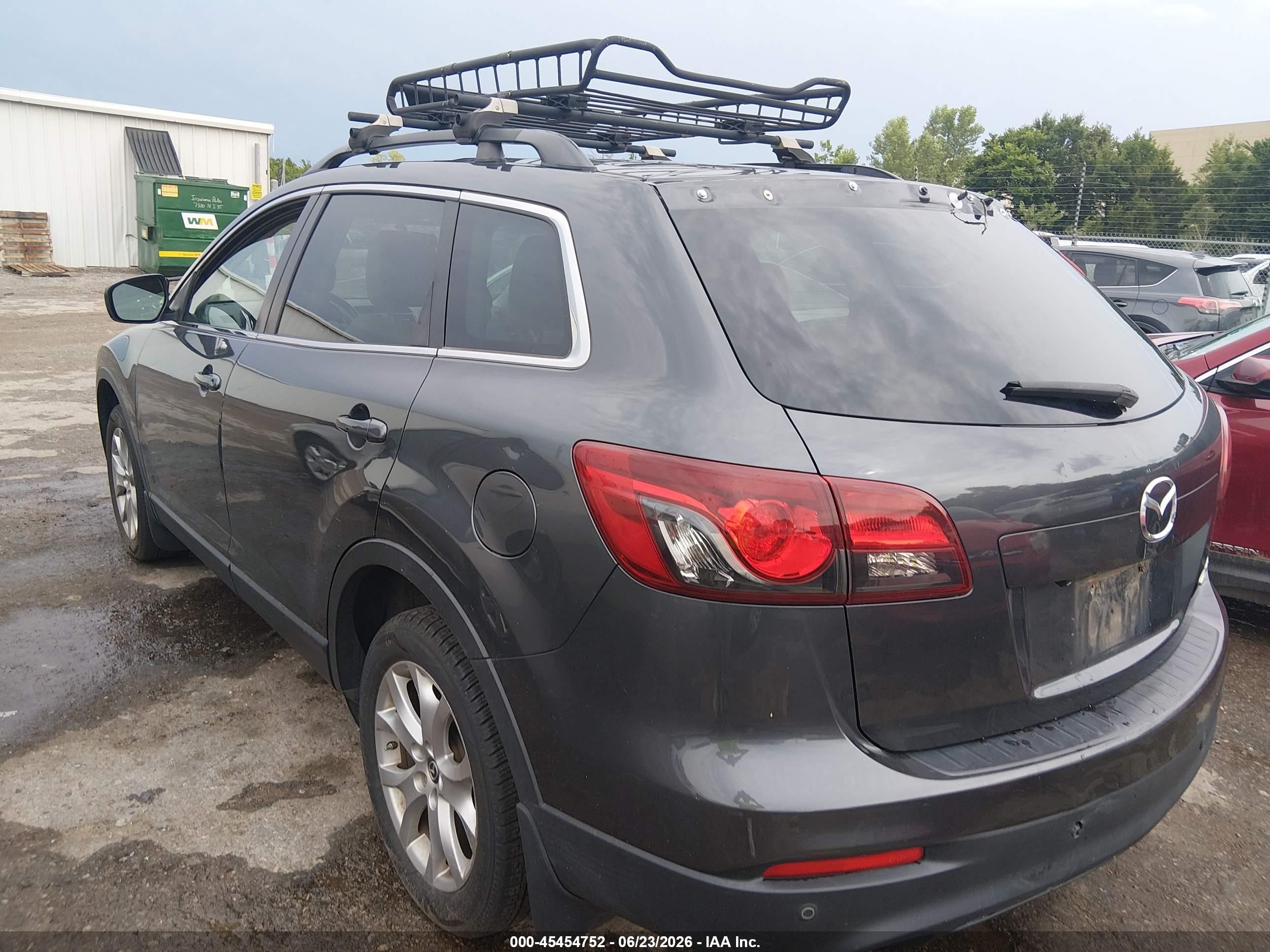 2015 Mazda Cx-9 Touring Gray vin: JM3TB2CA9F0455646