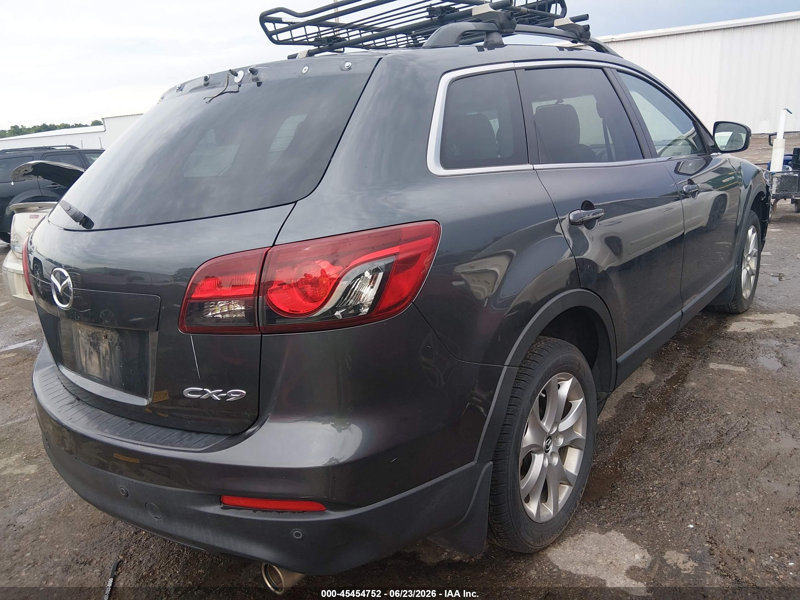 2015 Mazda Cx-9 Touring Gray vin: JM3TB2CA9F0455646