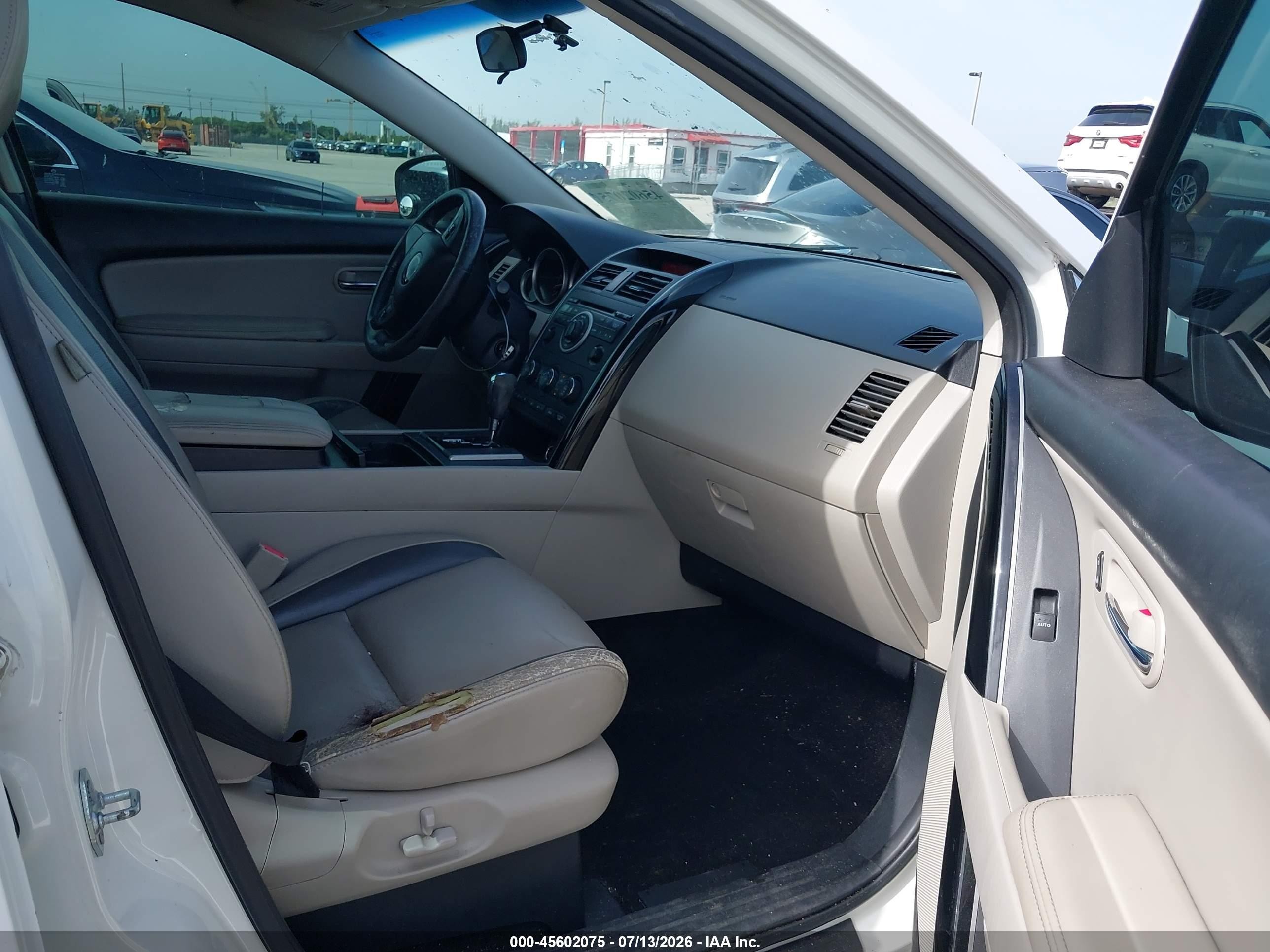 2012 Mazda Cx-9 Touring Белый vin: JM3TB2CAXC0344048
