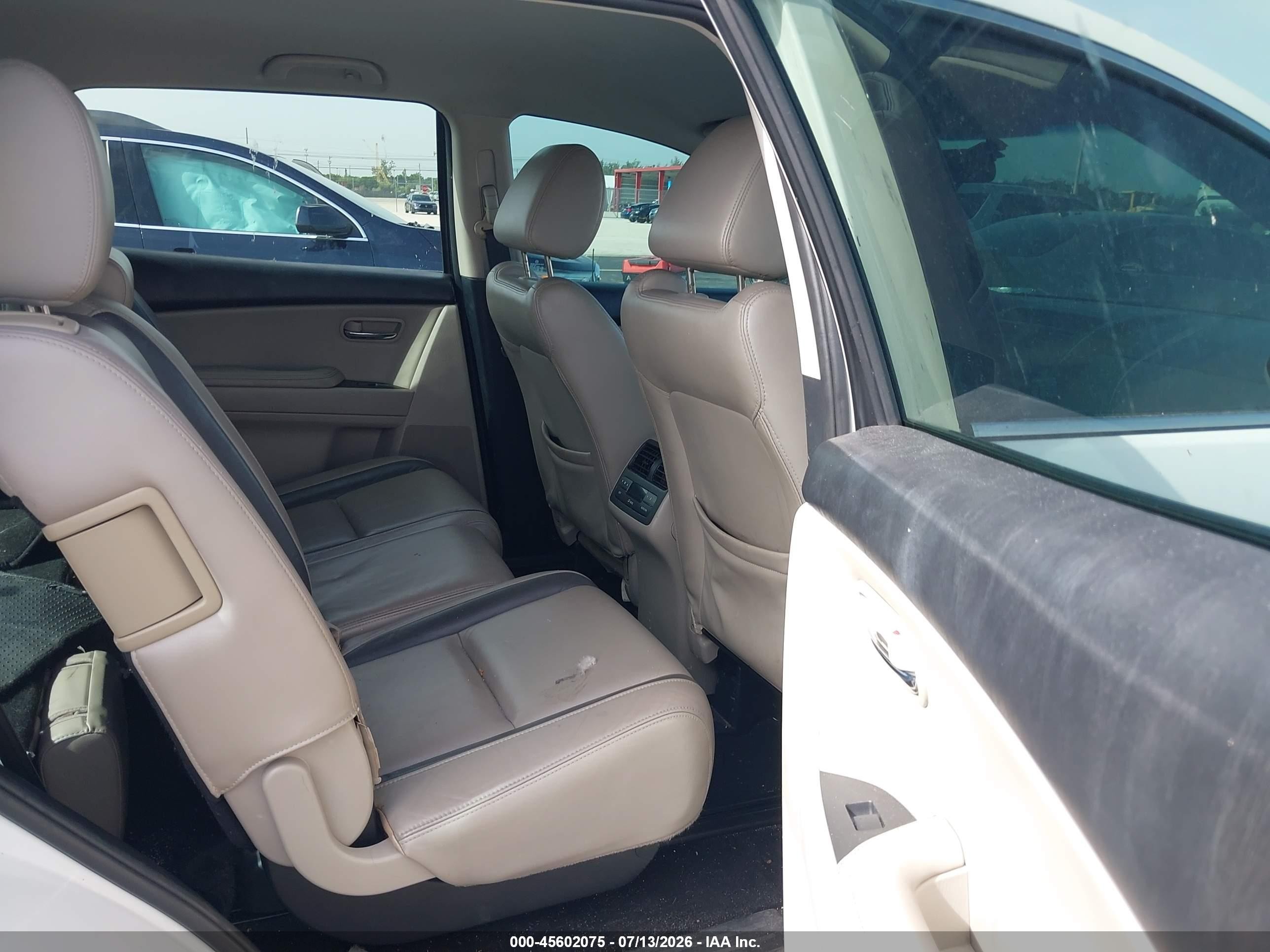 2012 Mazda Cx-9 Touring Белый vin: JM3TB2CAXC0344048
