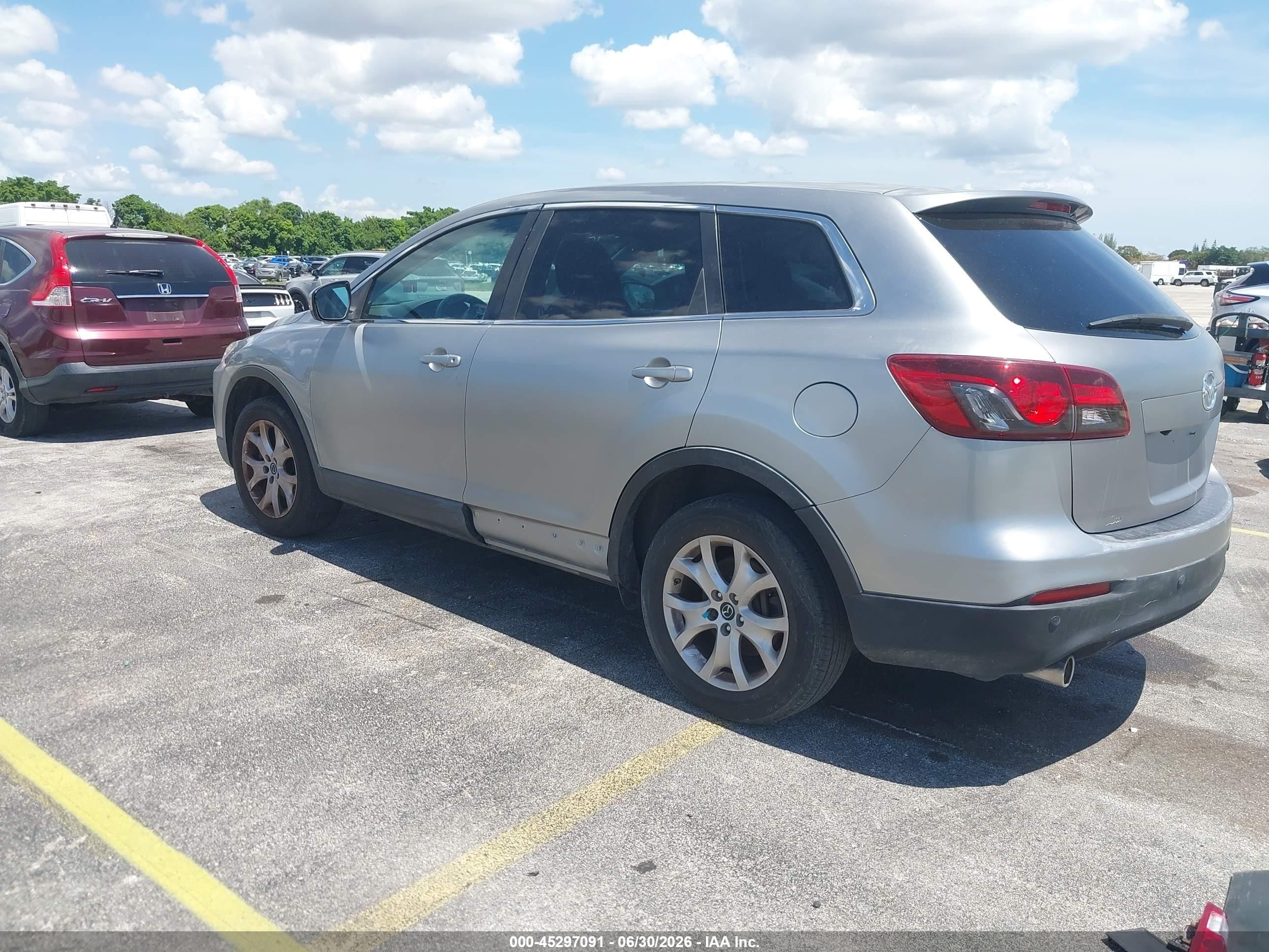 2015 Mazda Cx-9 Touring Серебряный vin: JM3TB2CAXF0461102