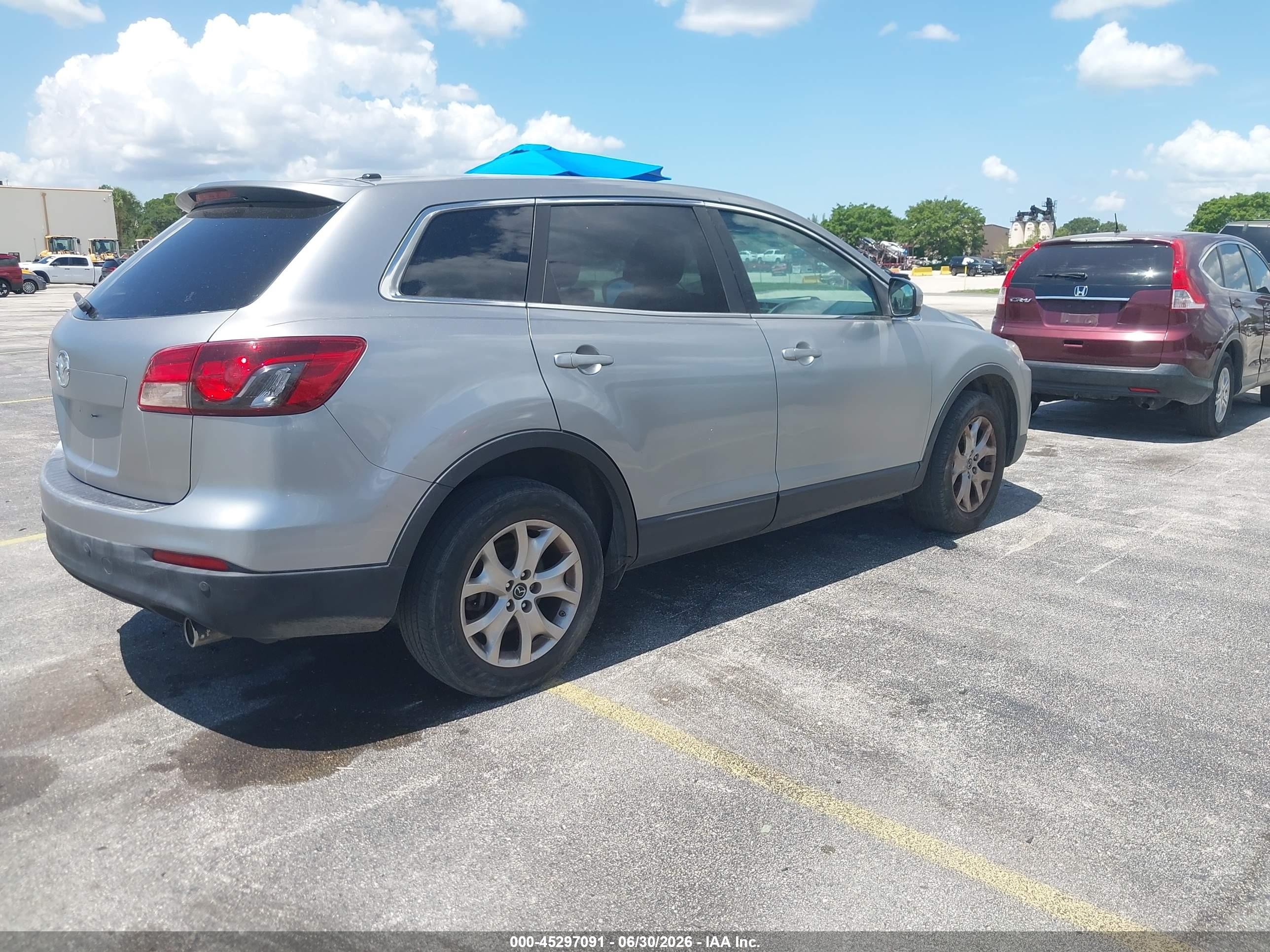 2015 Mazda Cx-9 Touring Серебряный vin: JM3TB2CAXF0461102