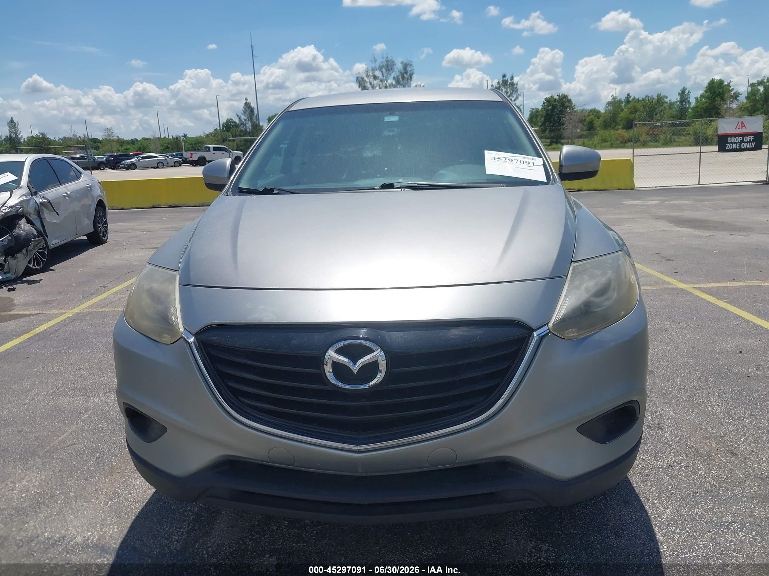 2015 Mazda Cx-9 Touring Серебряный vin: JM3TB2CAXF0461102