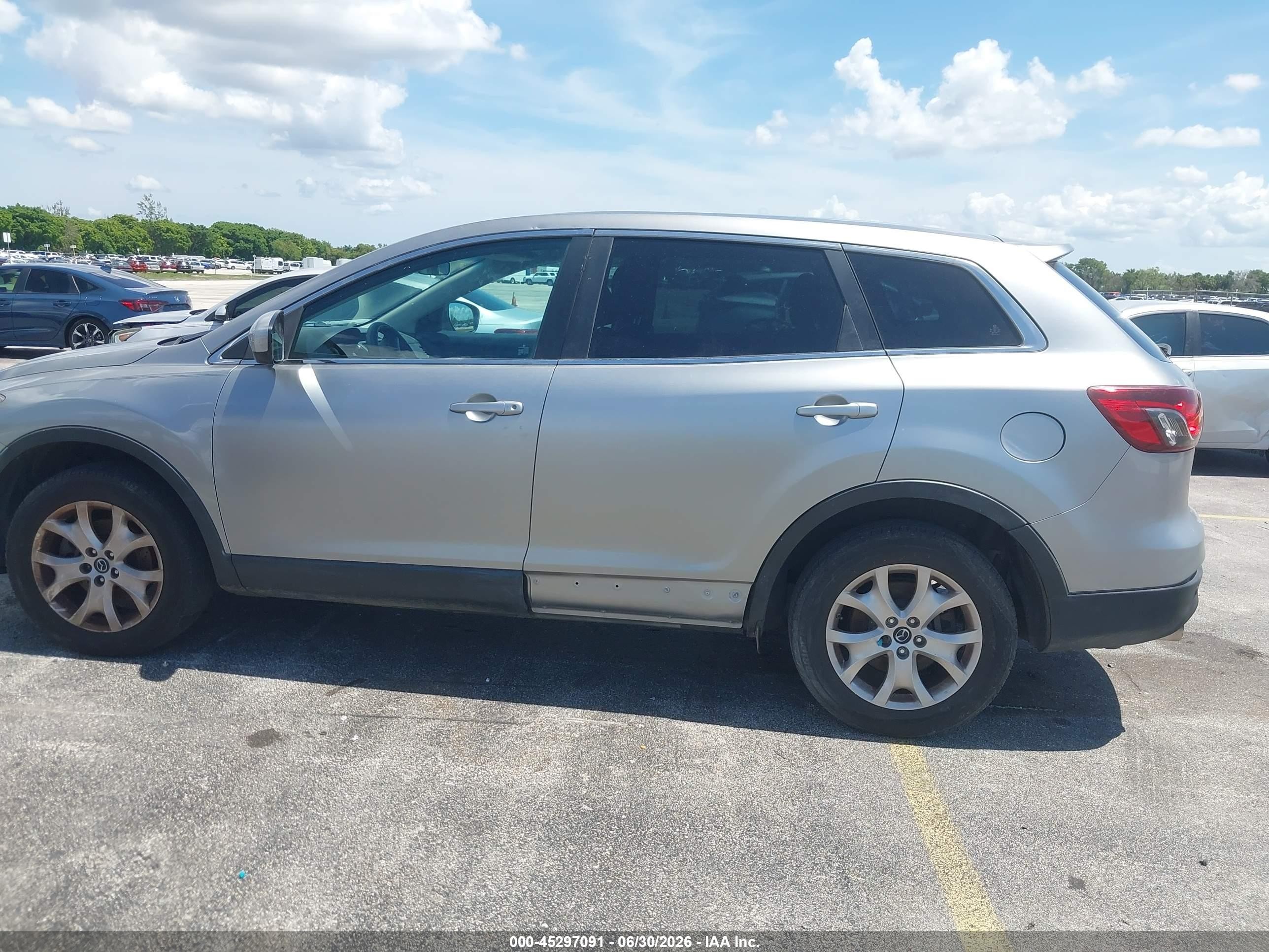 2015 Mazda Cx-9 Touring Серебряный vin: JM3TB2CAXF0461102