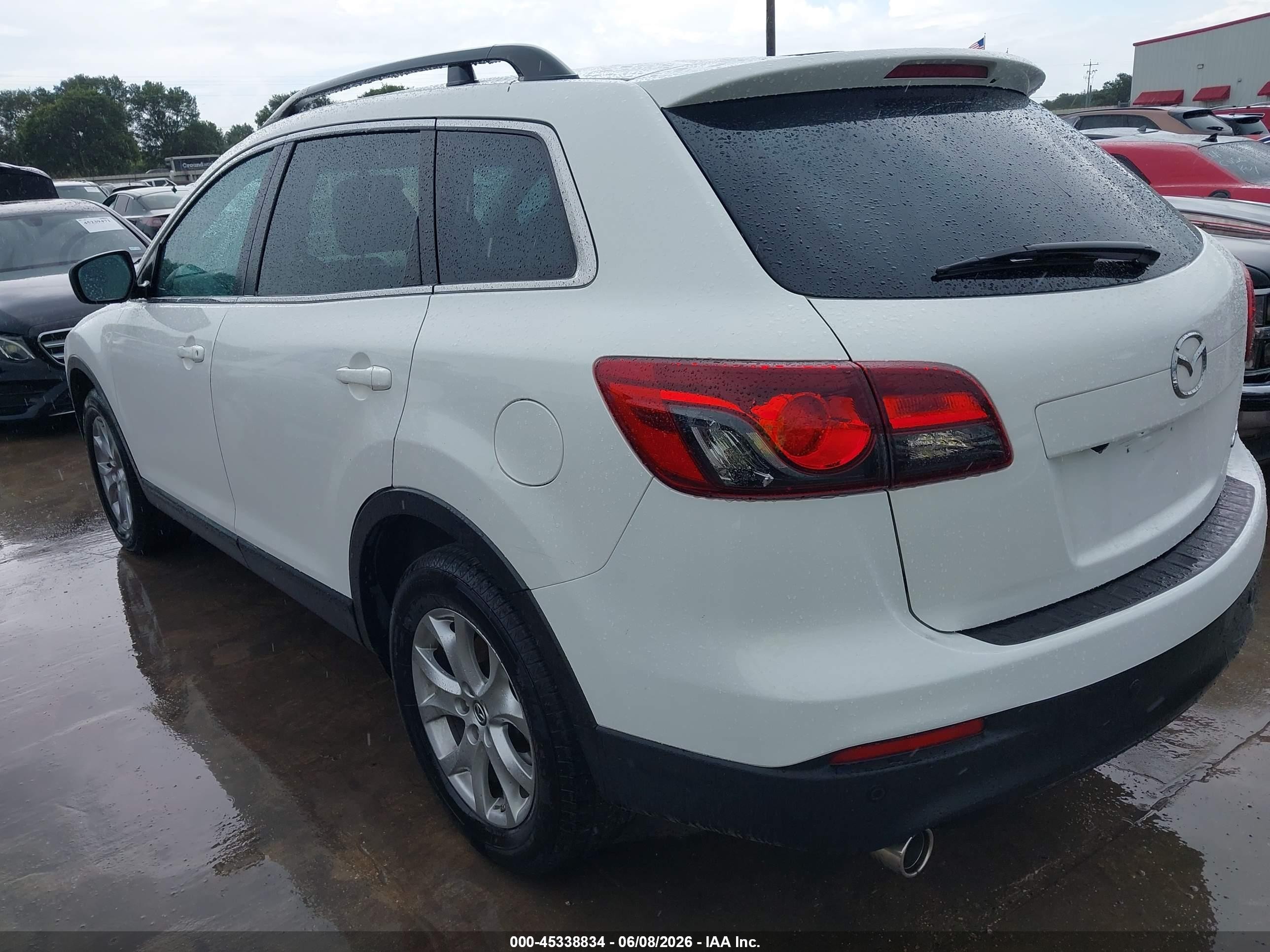 2015 Mazda Cx-9 Touring White vin: JM3TB2CAXF0468339