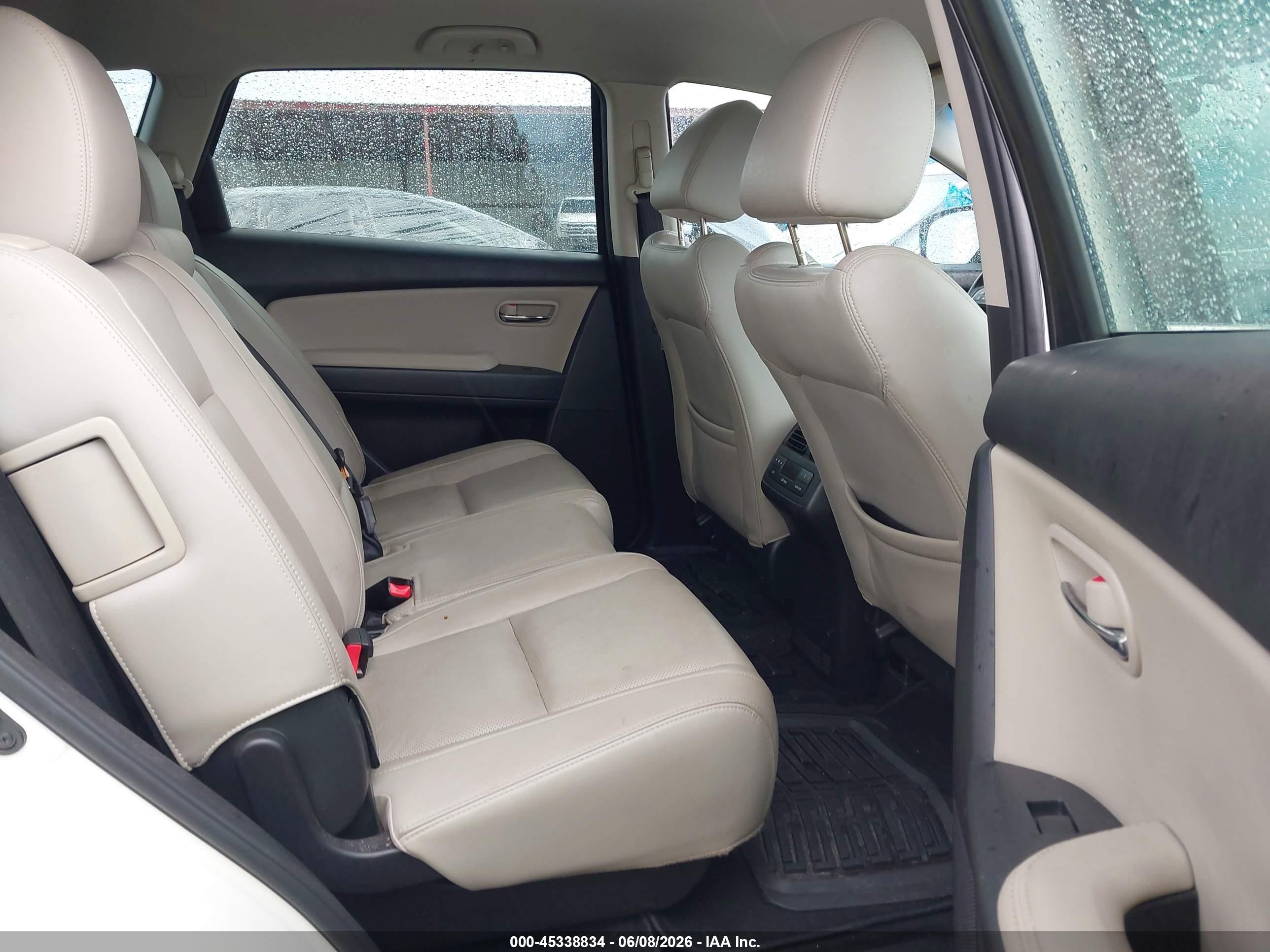 2015 Mazda Cx-9 Touring White vin: JM3TB2CAXF0468339