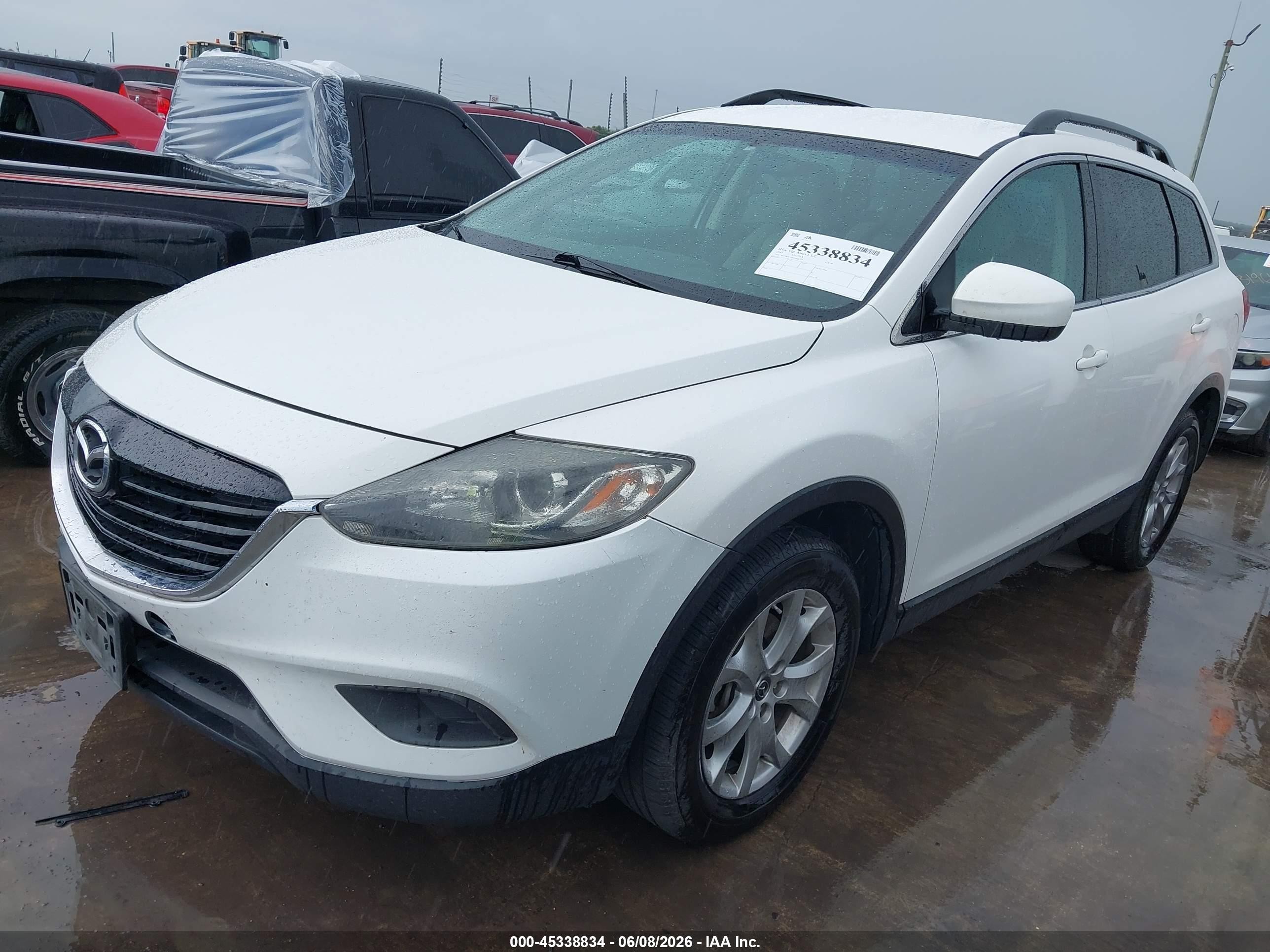 2015 Mazda Cx-9 Touring White vin: JM3TB2CAXF0468339