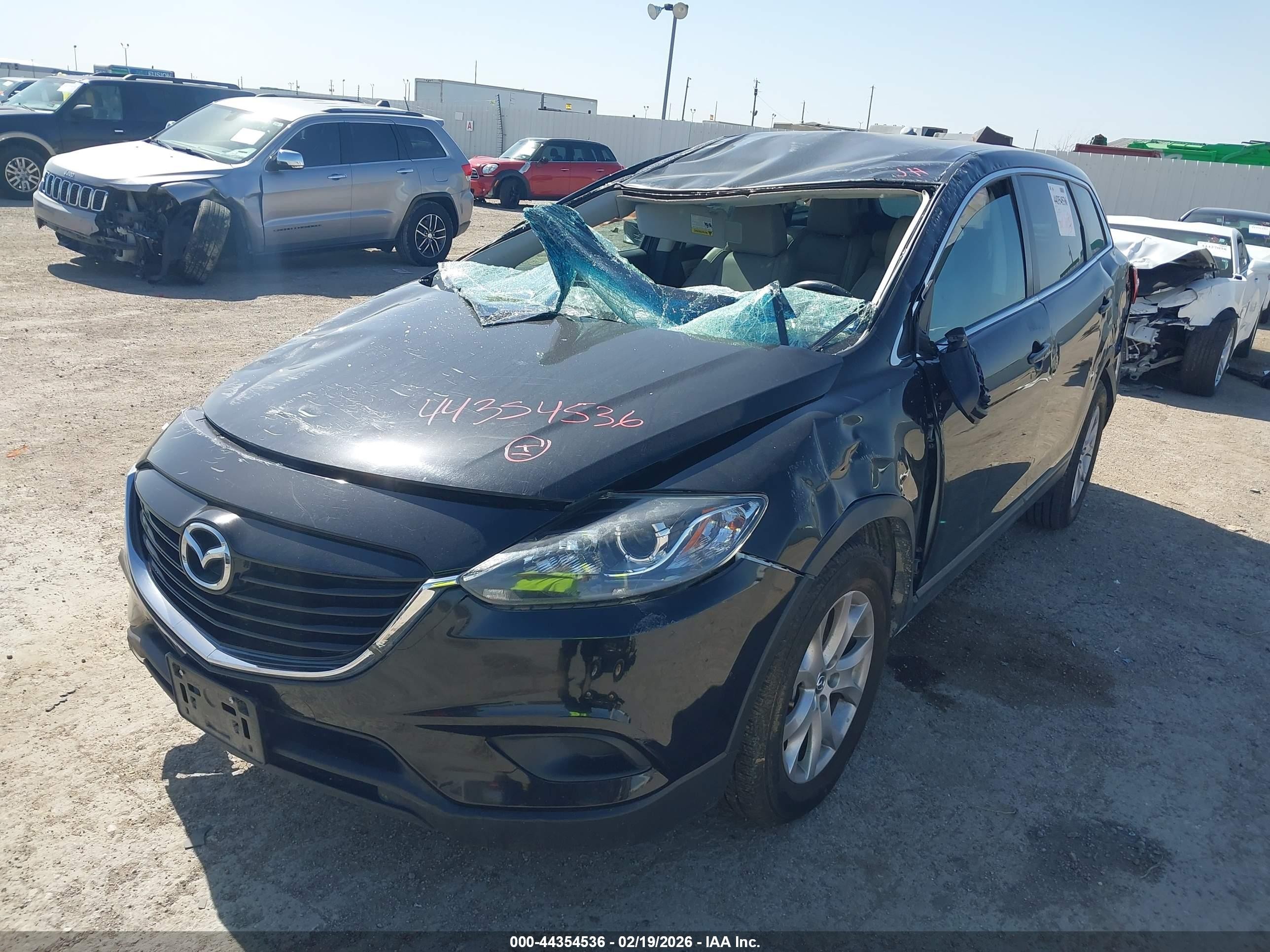 2015 Mazda Cx-9 Touring Black vin: JM3TB2CV0F0459071