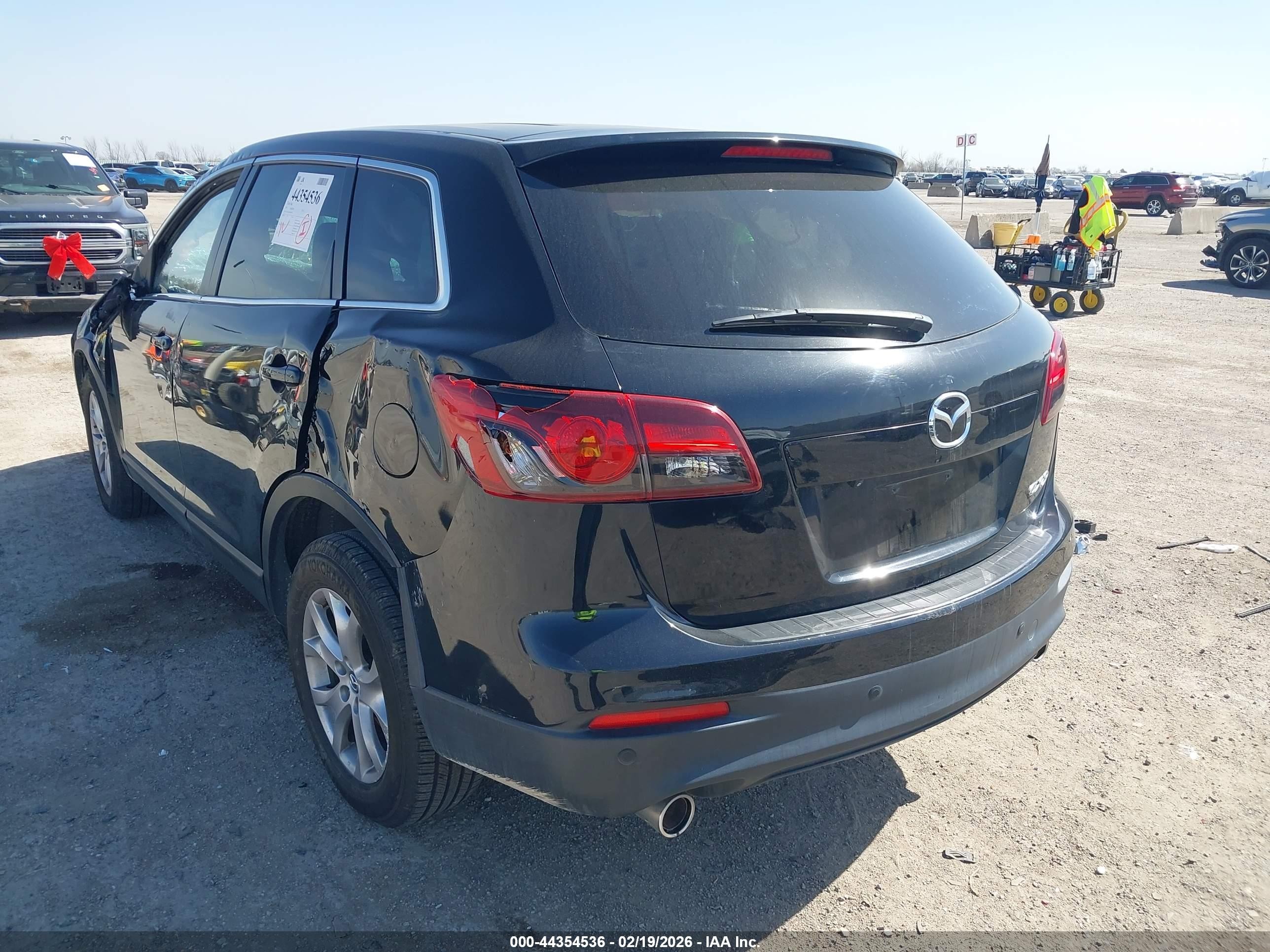 2015 Mazda Cx-9 Touring Black vin: JM3TB2CV0F0459071