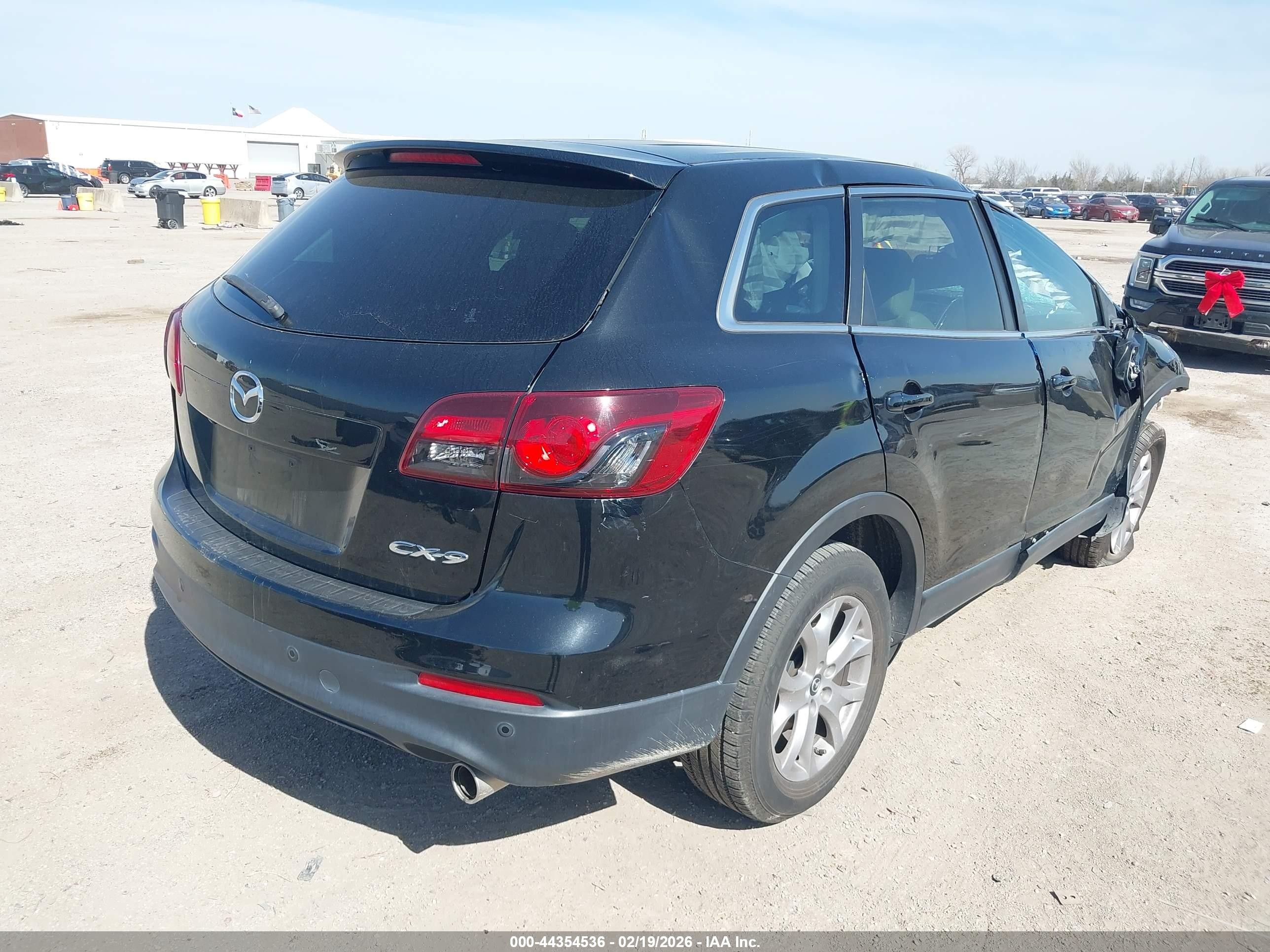 2015 Mazda Cx-9 Touring Black vin: JM3TB2CV0F0459071