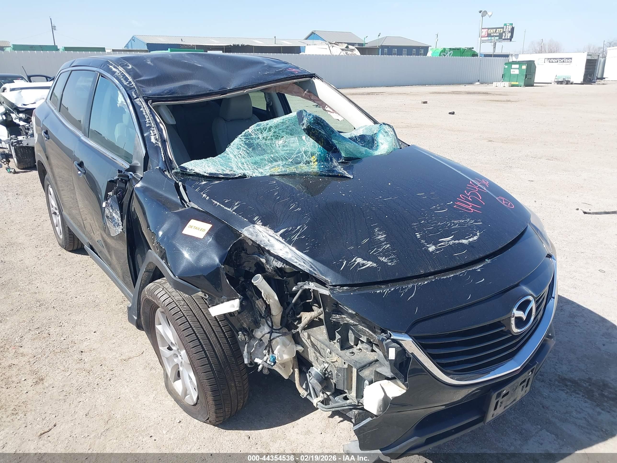 2015 Mazda Cx-9 Touring Black vin: JM3TB2CV0F0459071