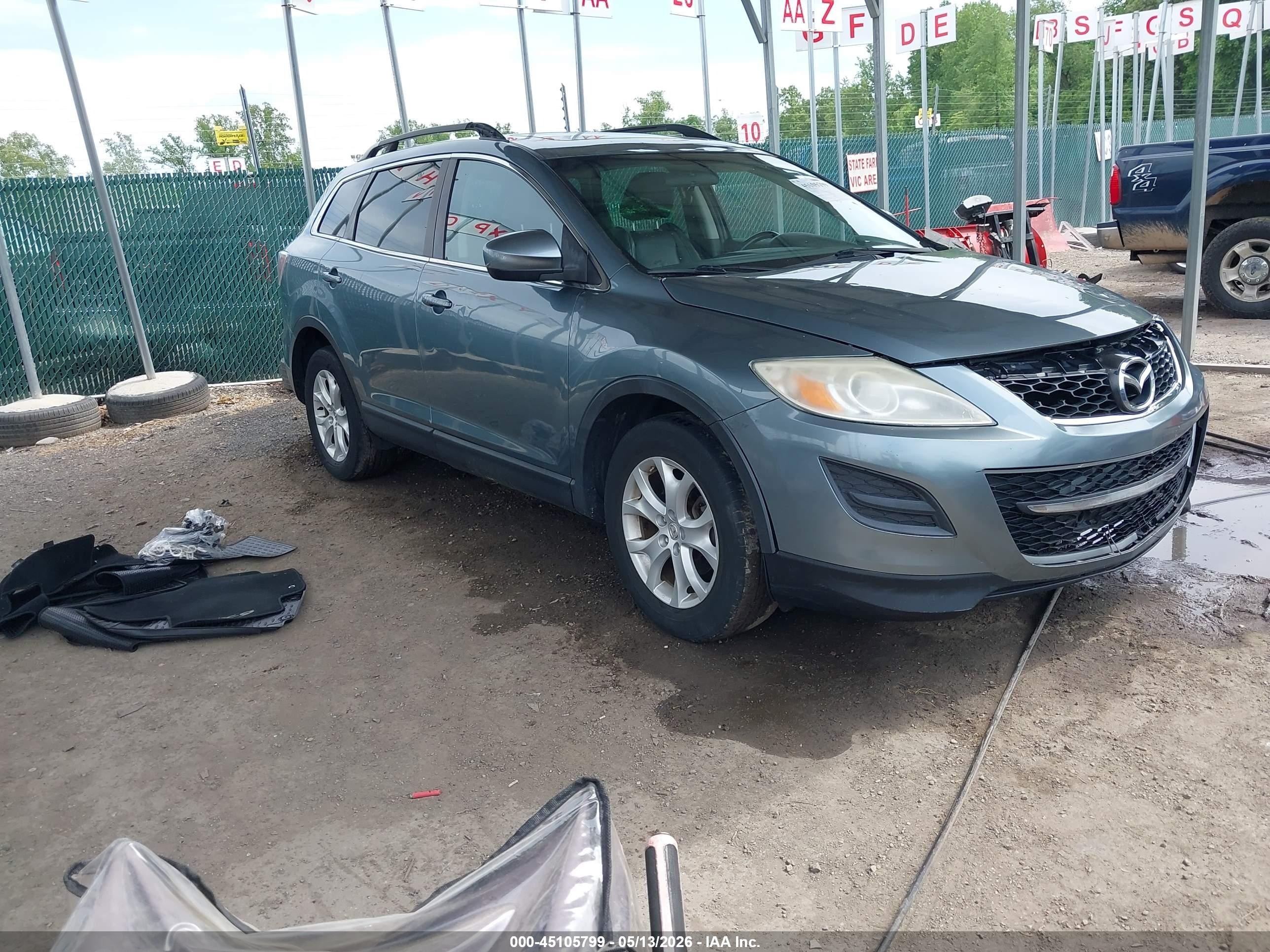 2012 Mazda Cx-9 Touring Gray vin: JM3TB2CV1C0351392