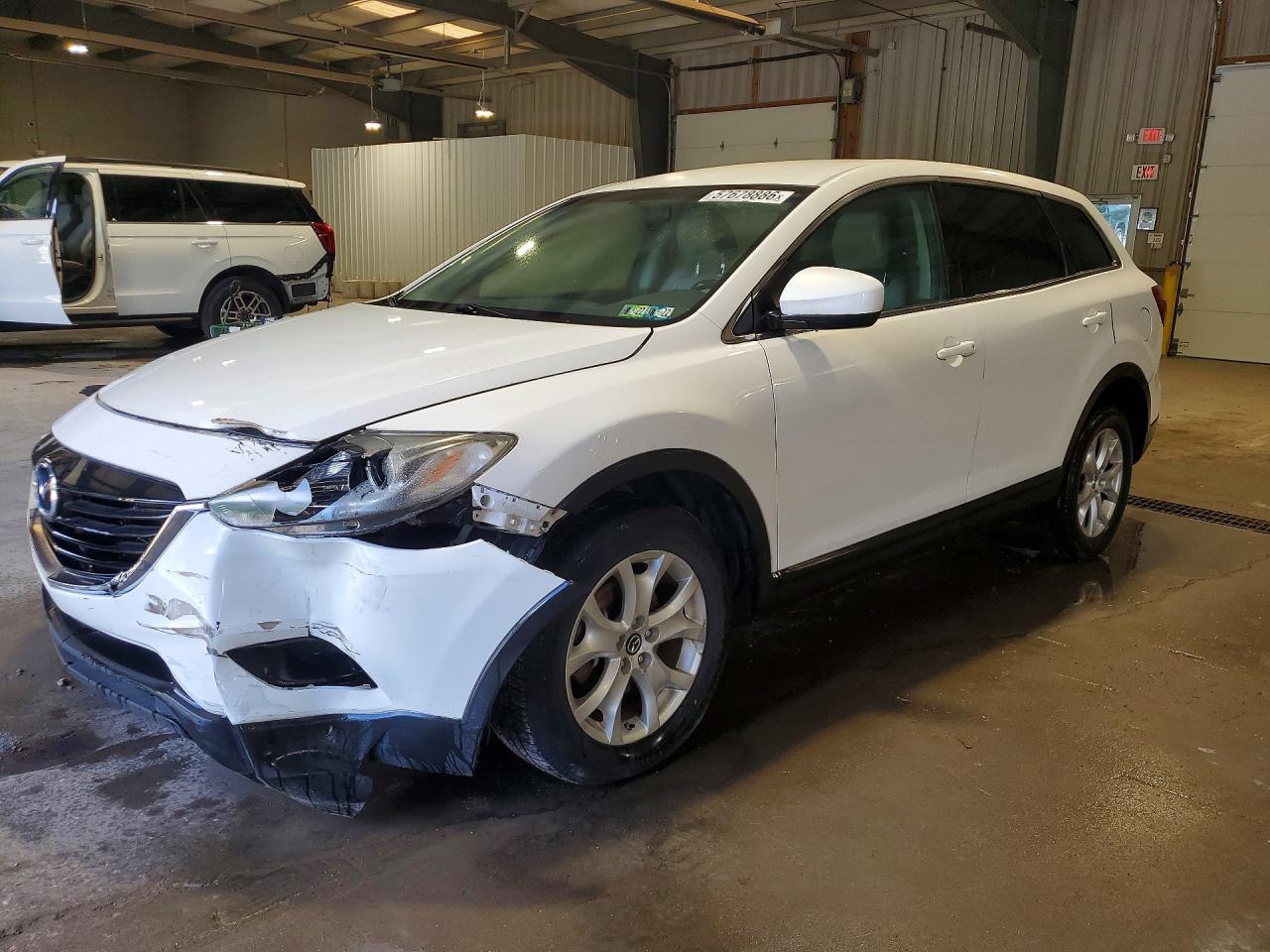 2013 Mazda Cx-9 Touring White vin: JM3TB2CV1D0413021