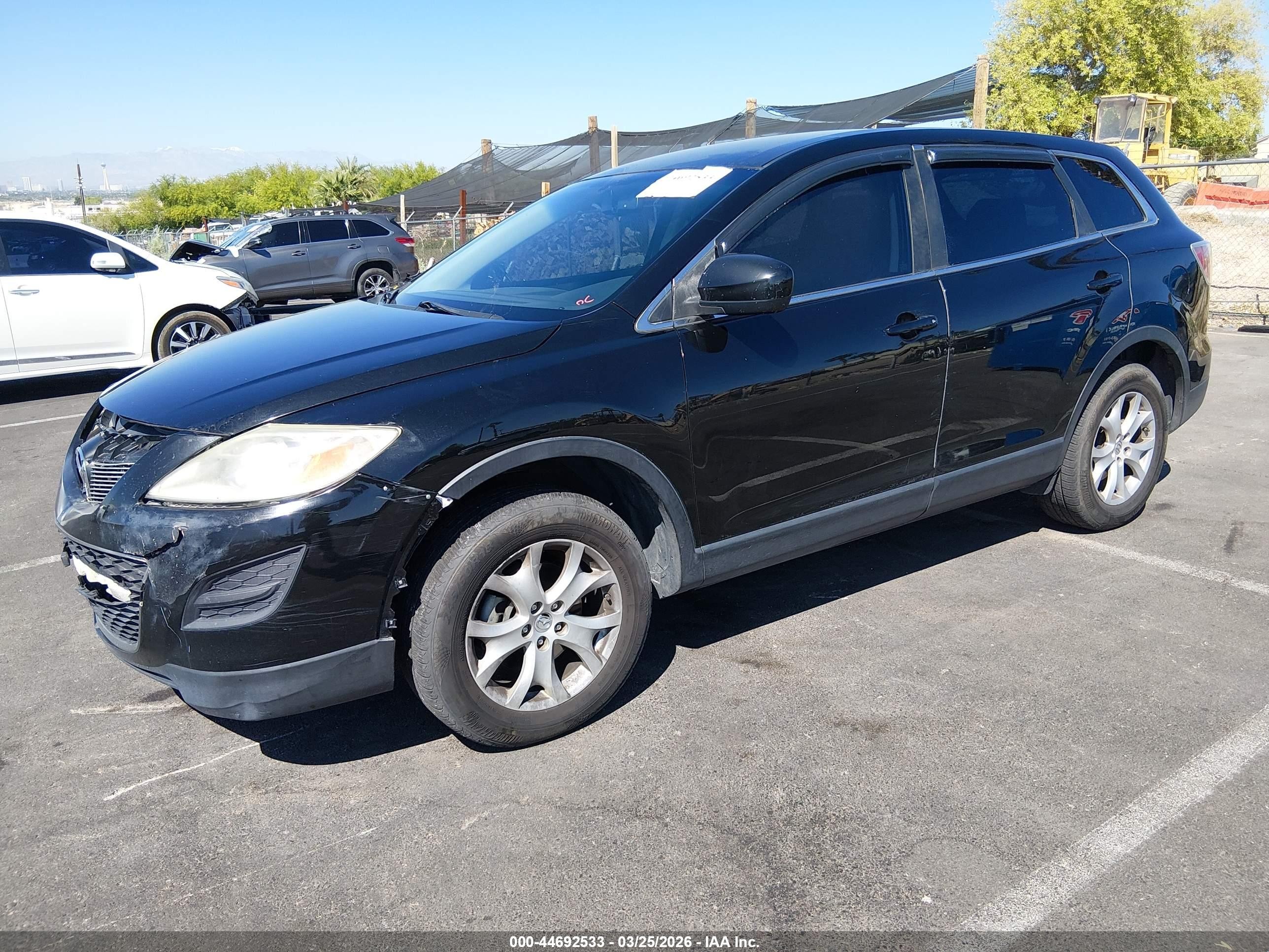 2011 Mazda Cx-9 Touring Black vin: JM3TB2CV2B0332302