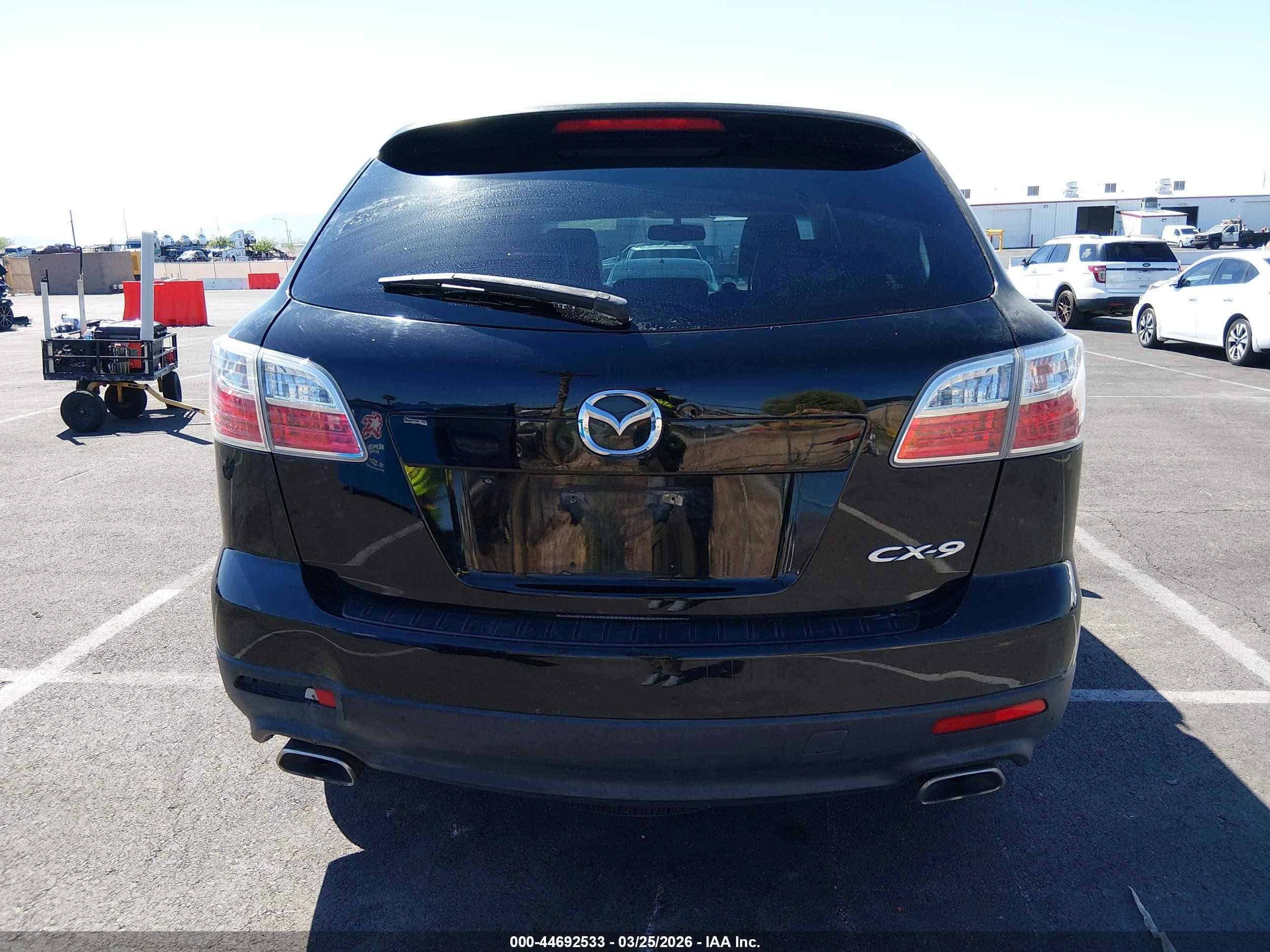 2011 Mazda Cx-9 Touring Black vin: JM3TB2CV2B0332302