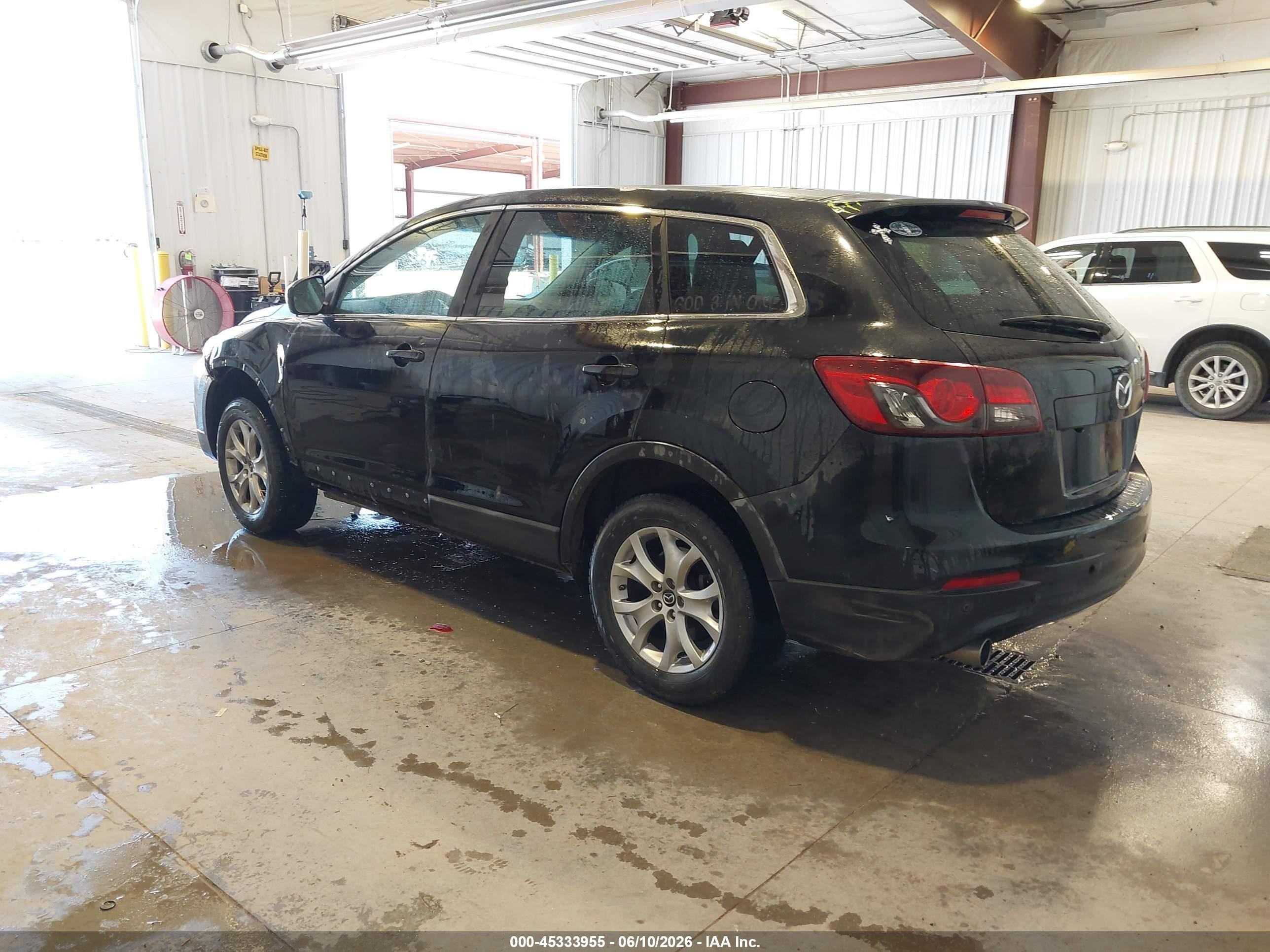 2015 Mazda Cx-9 Touring Black vin: JM3TB2CV2F0468662