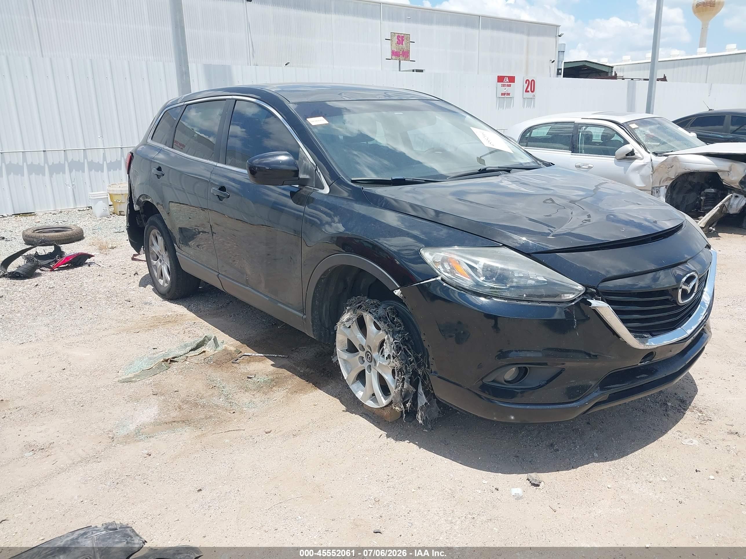 2013 Mazda Cx-9 Touring Black vin: JM3TB2CV3D0413117